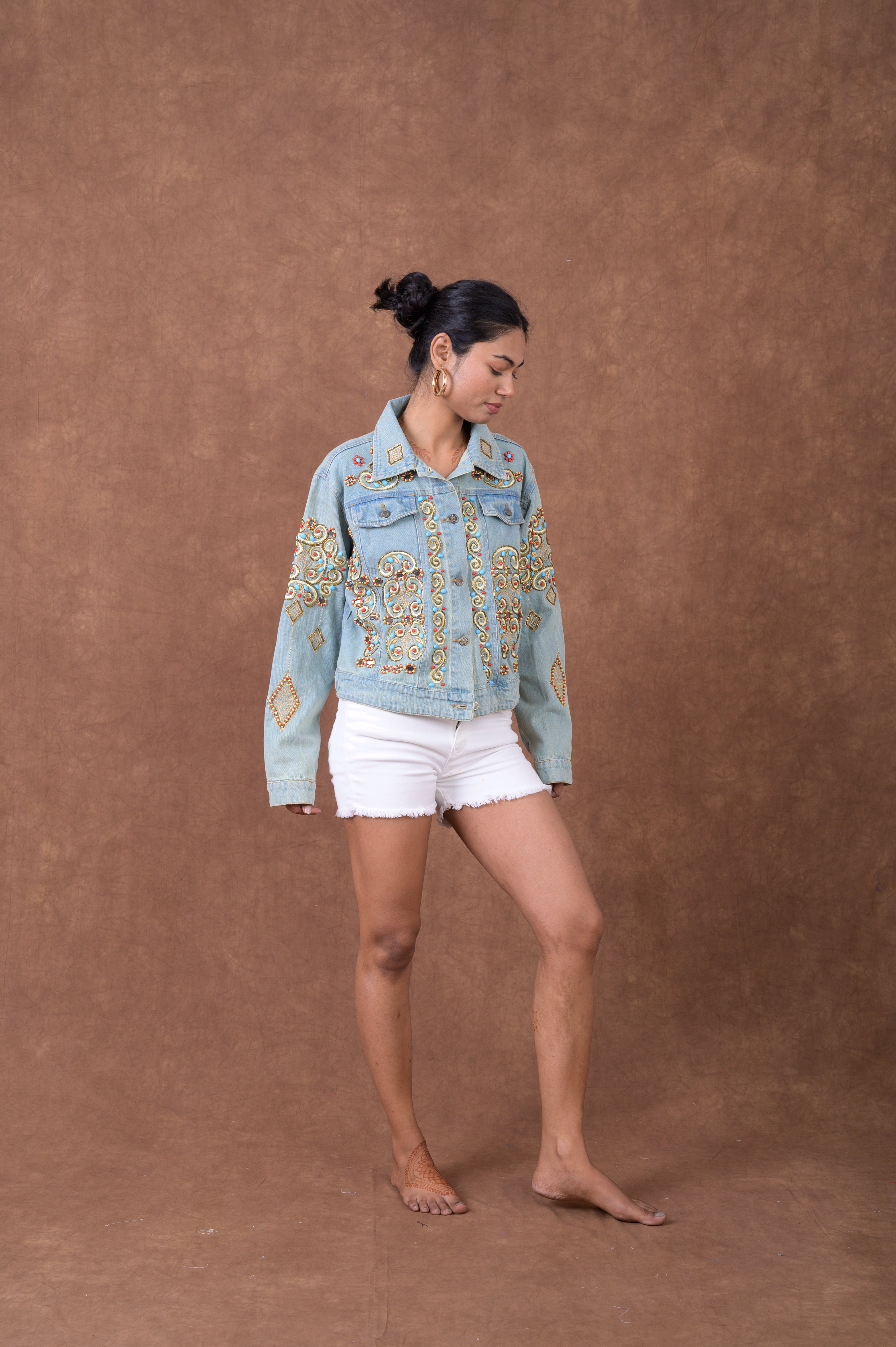 Embroidered Denim Jacket