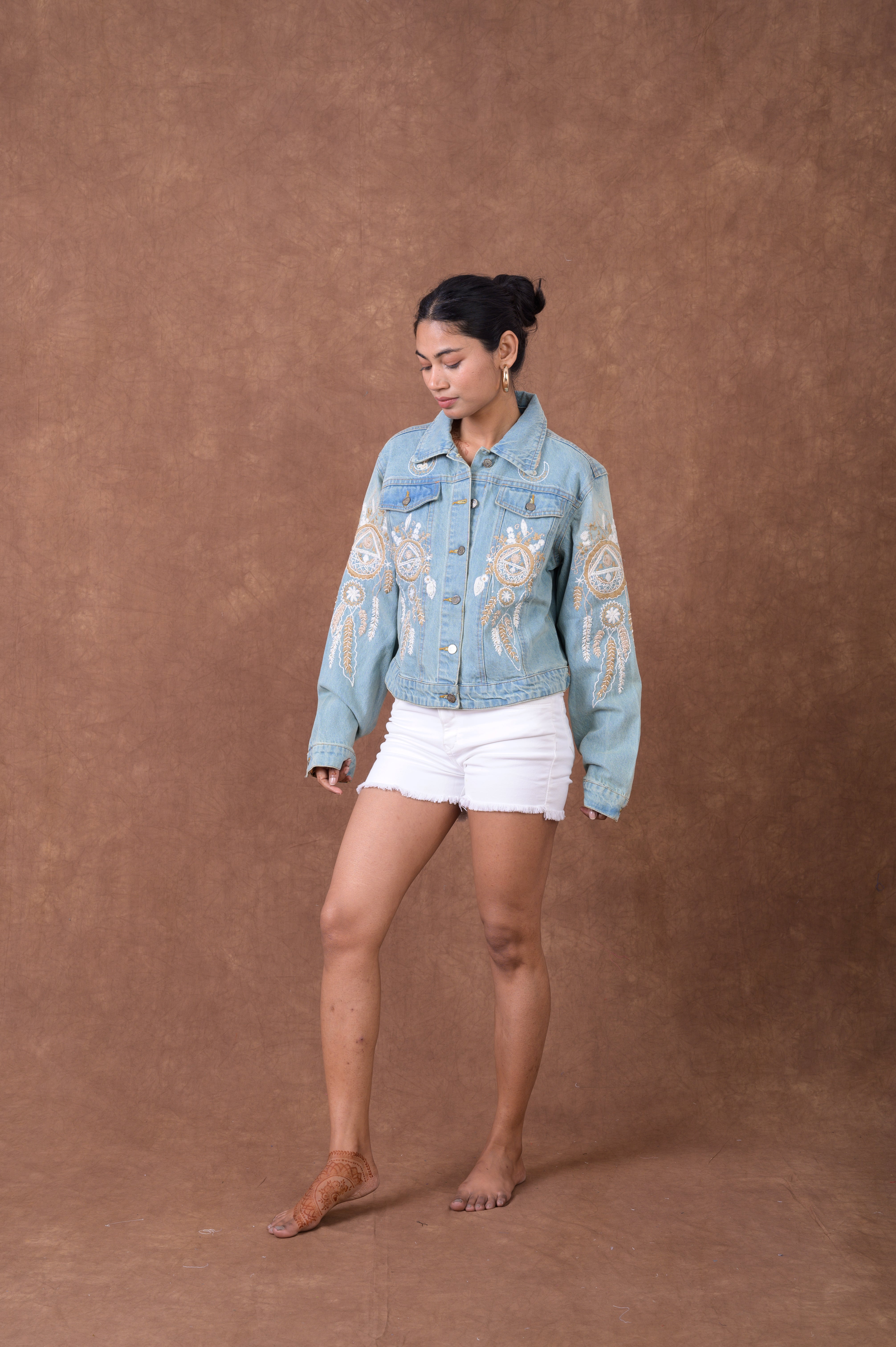 Embroidered Denim Jacket