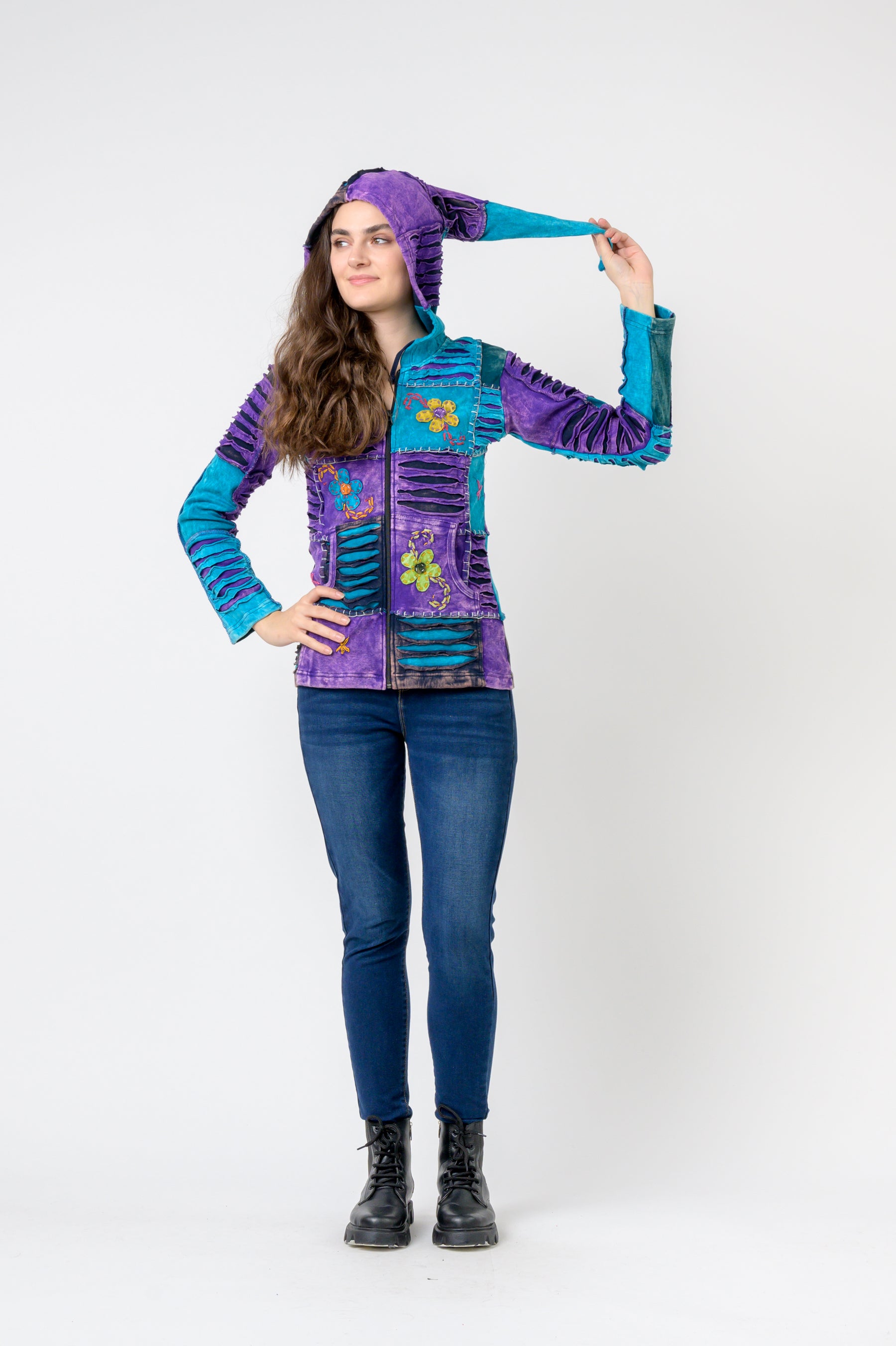 Bold Vented Cotton Jacket - Multicolor