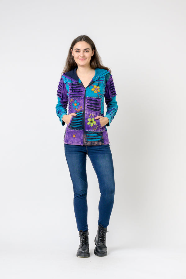 Bold Vented Cotton Jacket - Multicolor