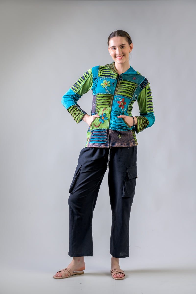 Bold Vented Flower Jacket