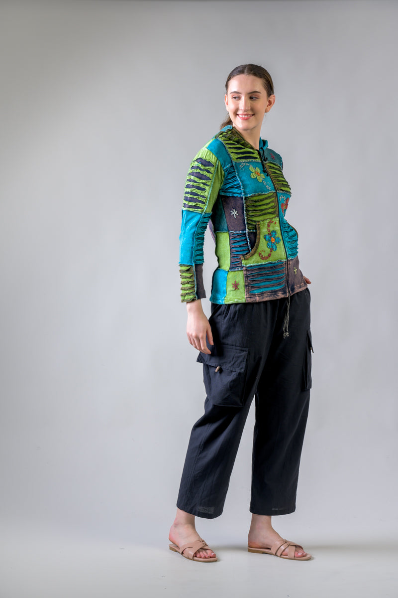 Bold Vented Flower Jacket