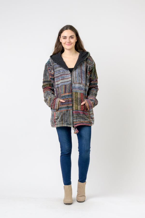 Patch Print Jacket - Multicolor