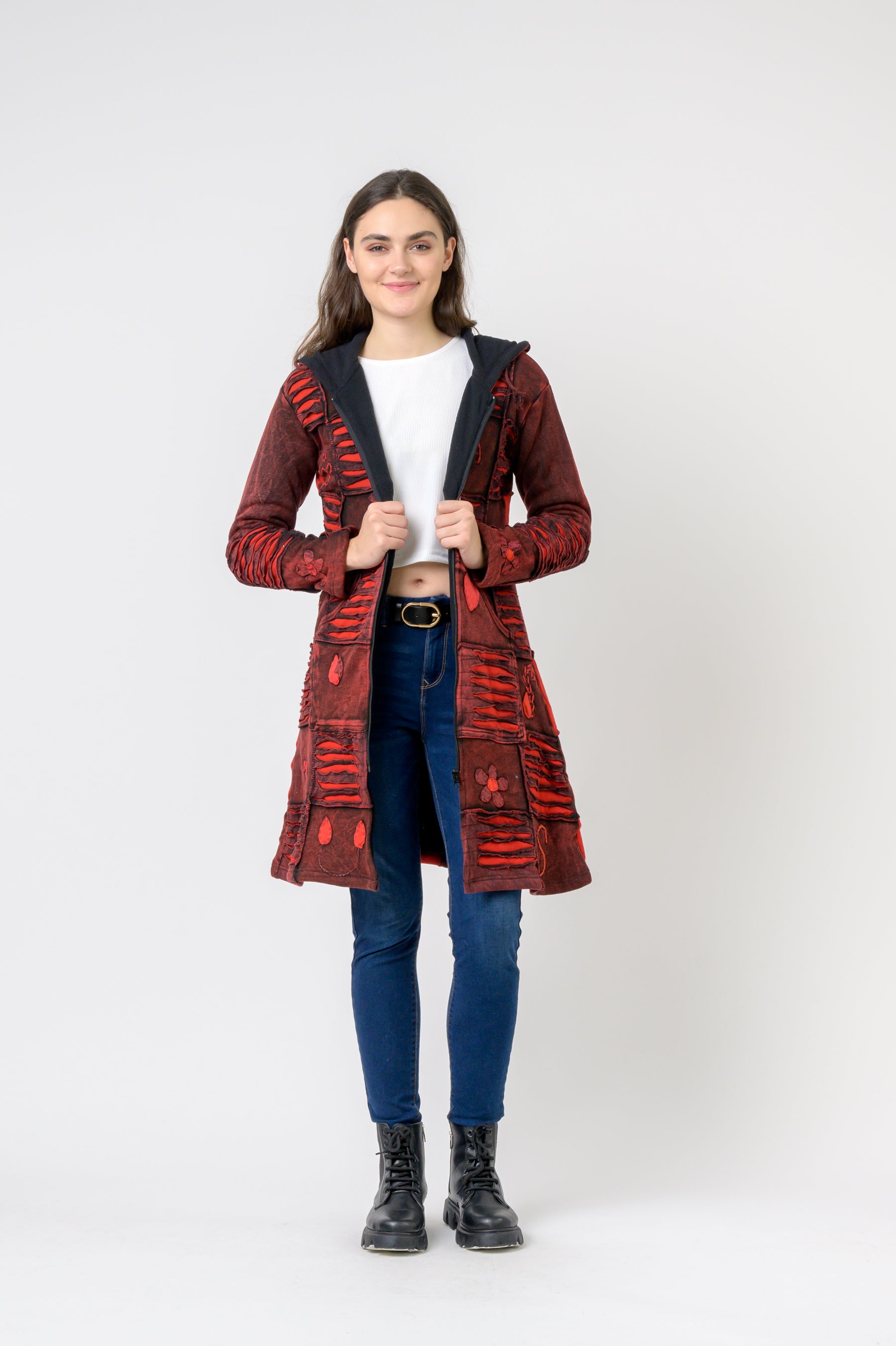 Cotton Long Flower Jacket