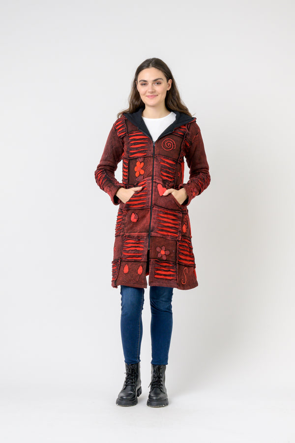 Cotton Long Flower Jacket