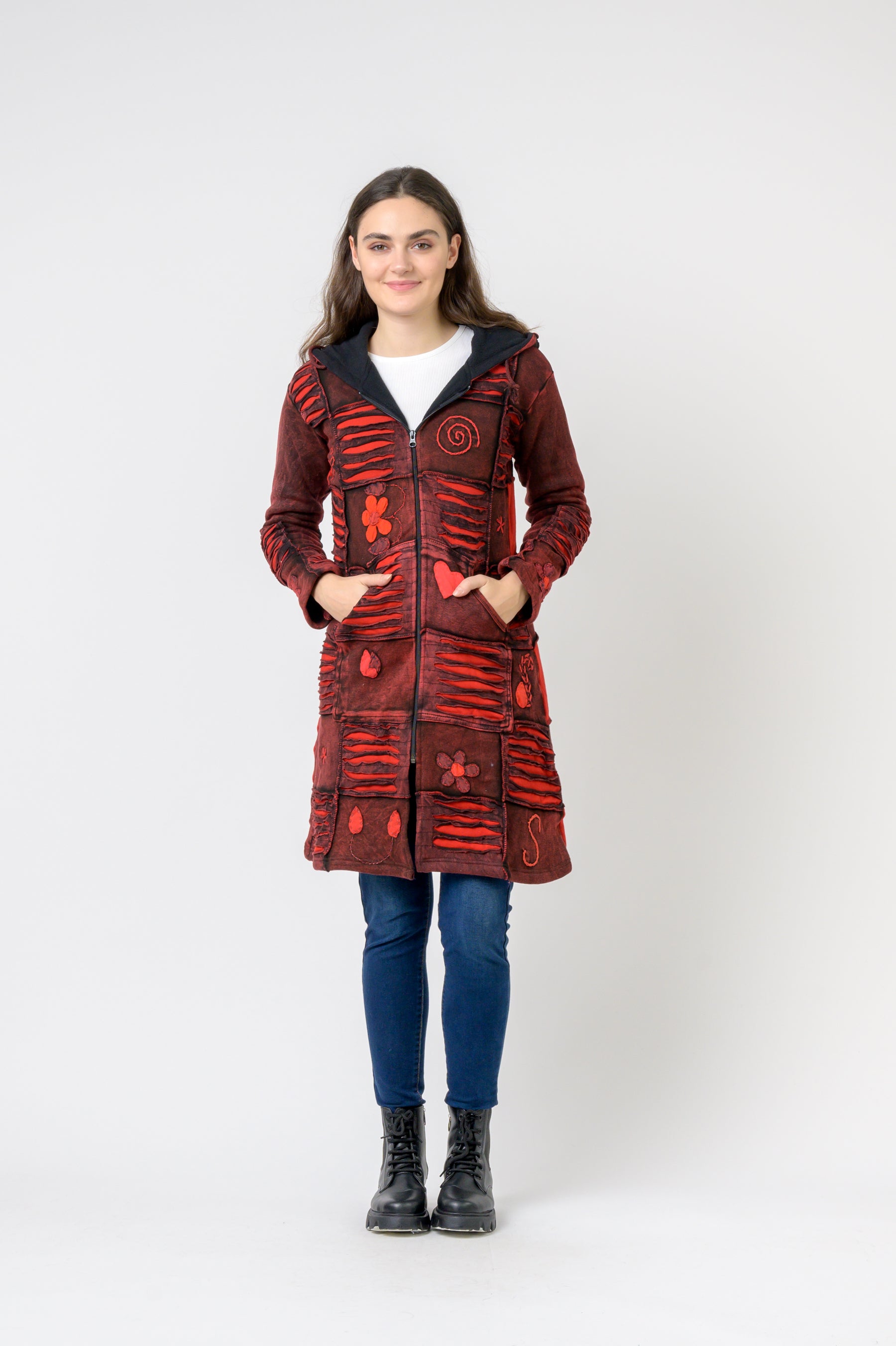 Cotton Long Flower Jacket