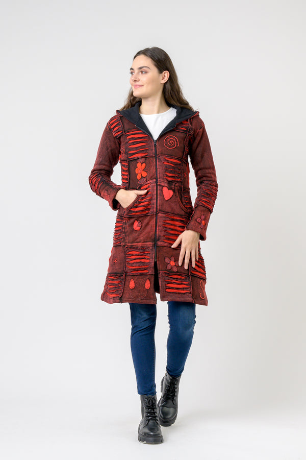 Cotton Long Flower Jacket