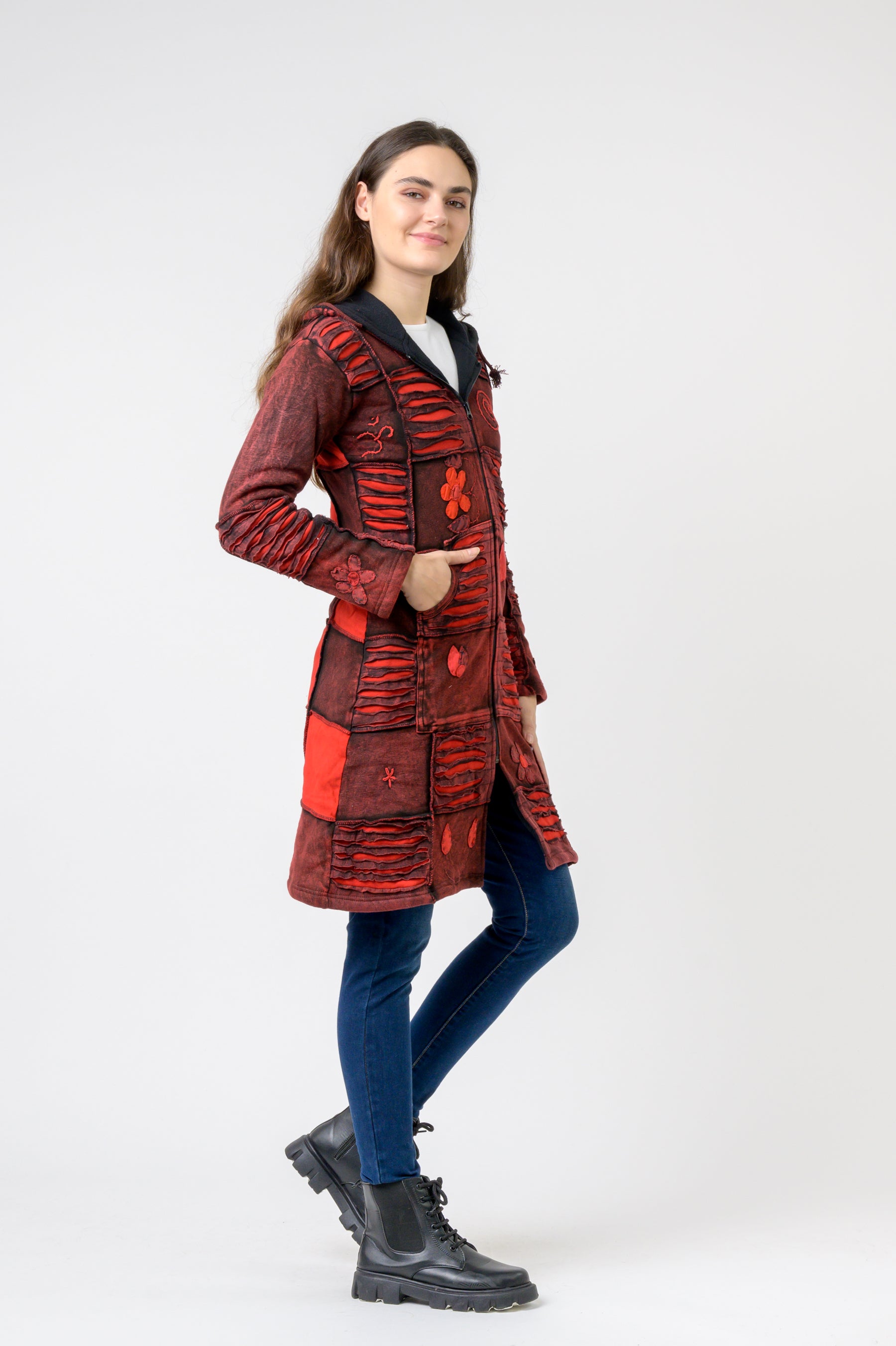 Cotton Long Flower Jacket