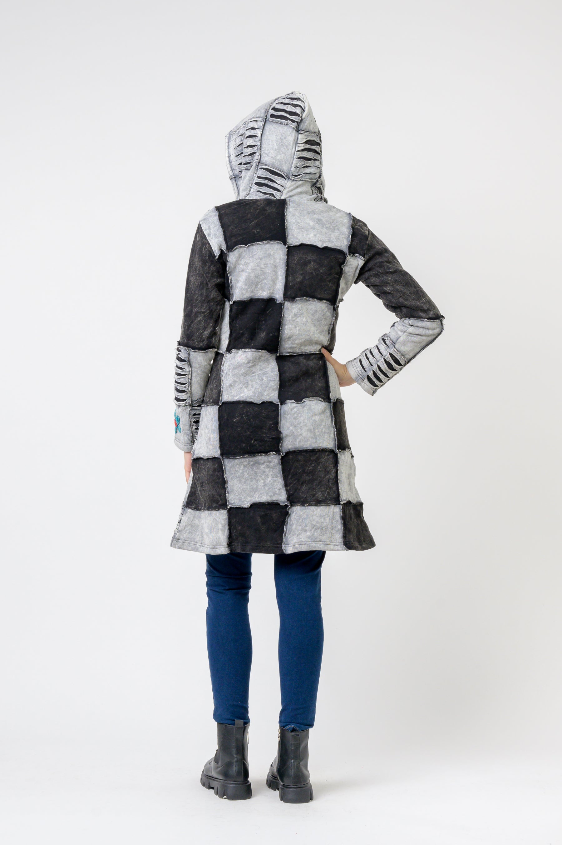 Rhea Cotton Long Flower Jacket