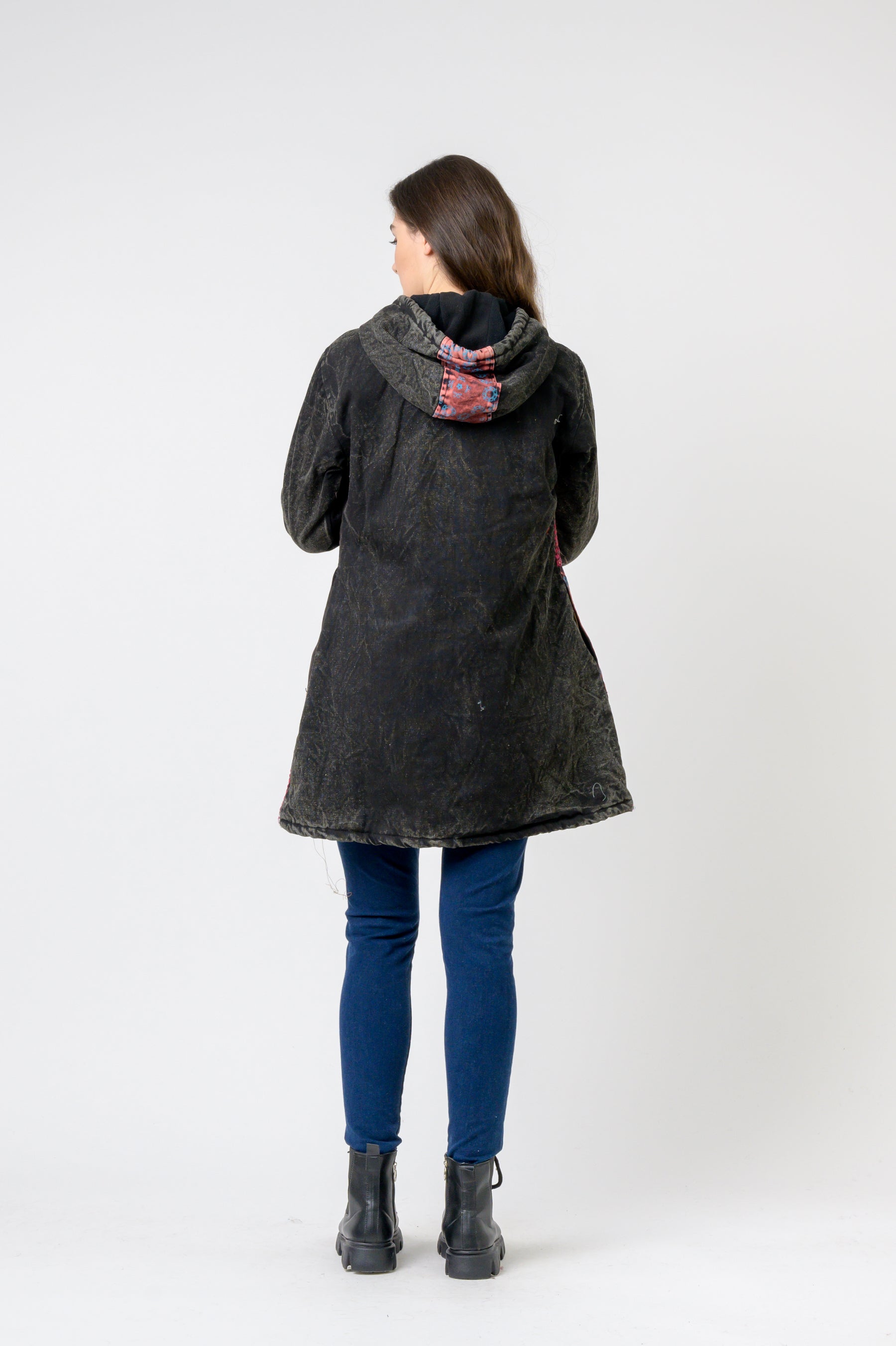 Cotton Long Jacket - Multicolor