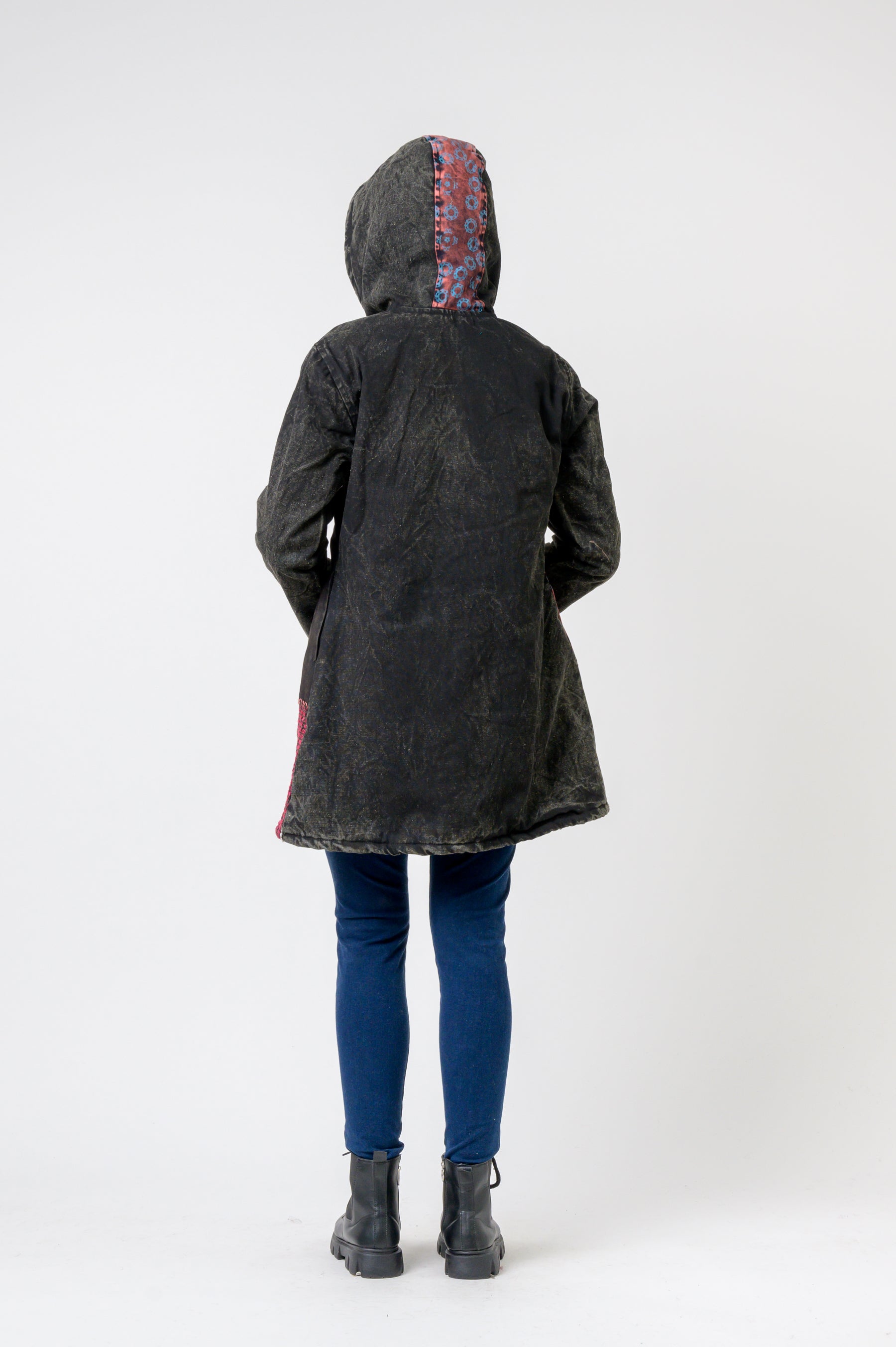 Cotton Long Jacket - Multicolor