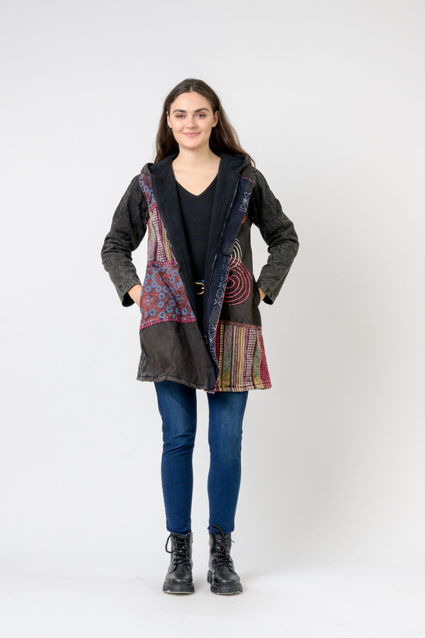 Cotton Long Jacket - Multicolor