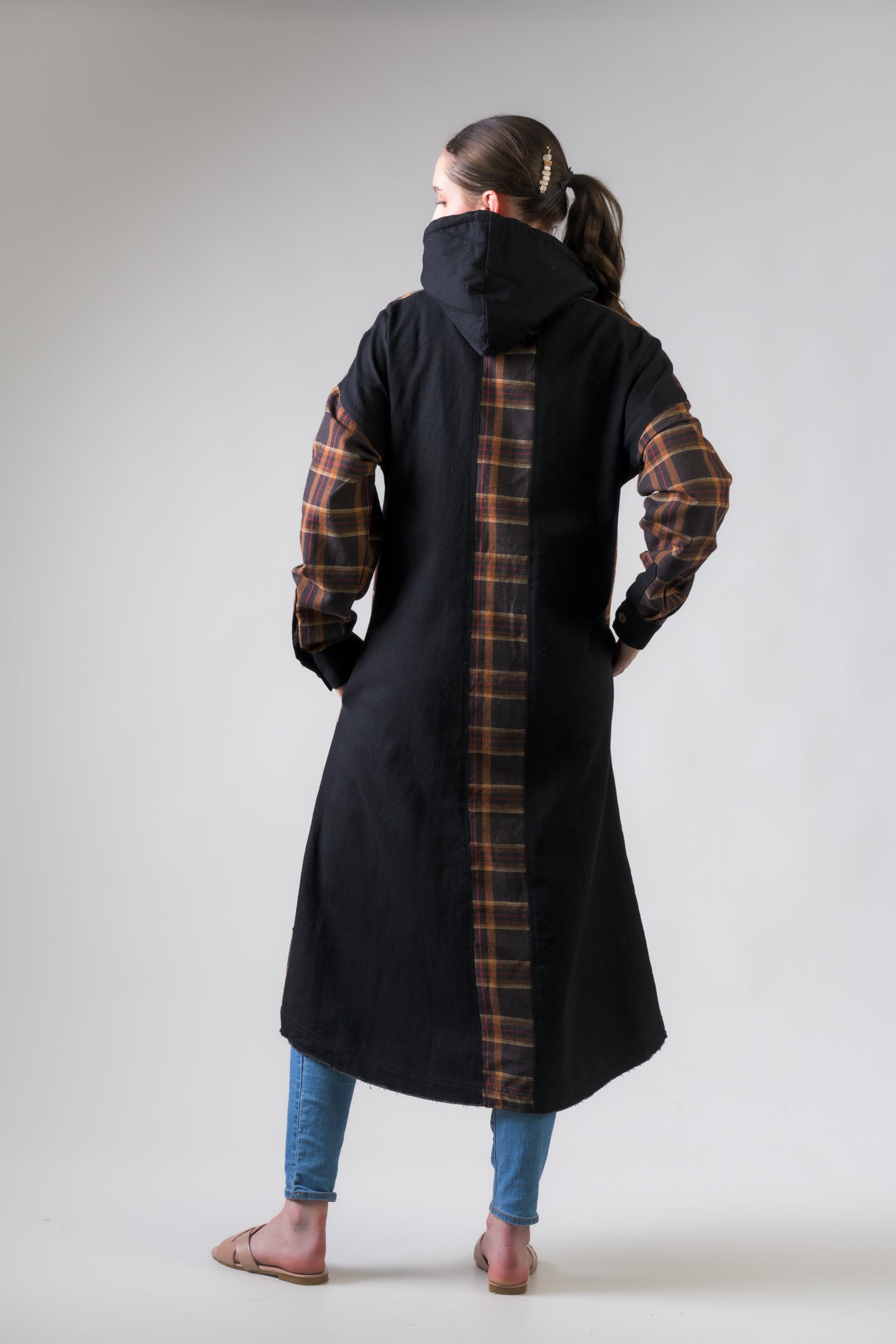 Audrey Long Jacket - Brown