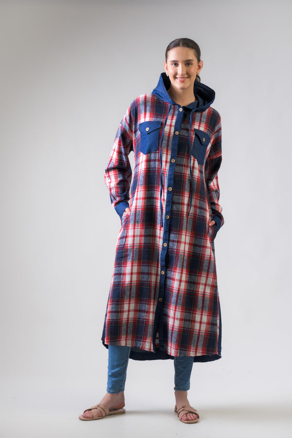 Audrey Long Jacket - Blue