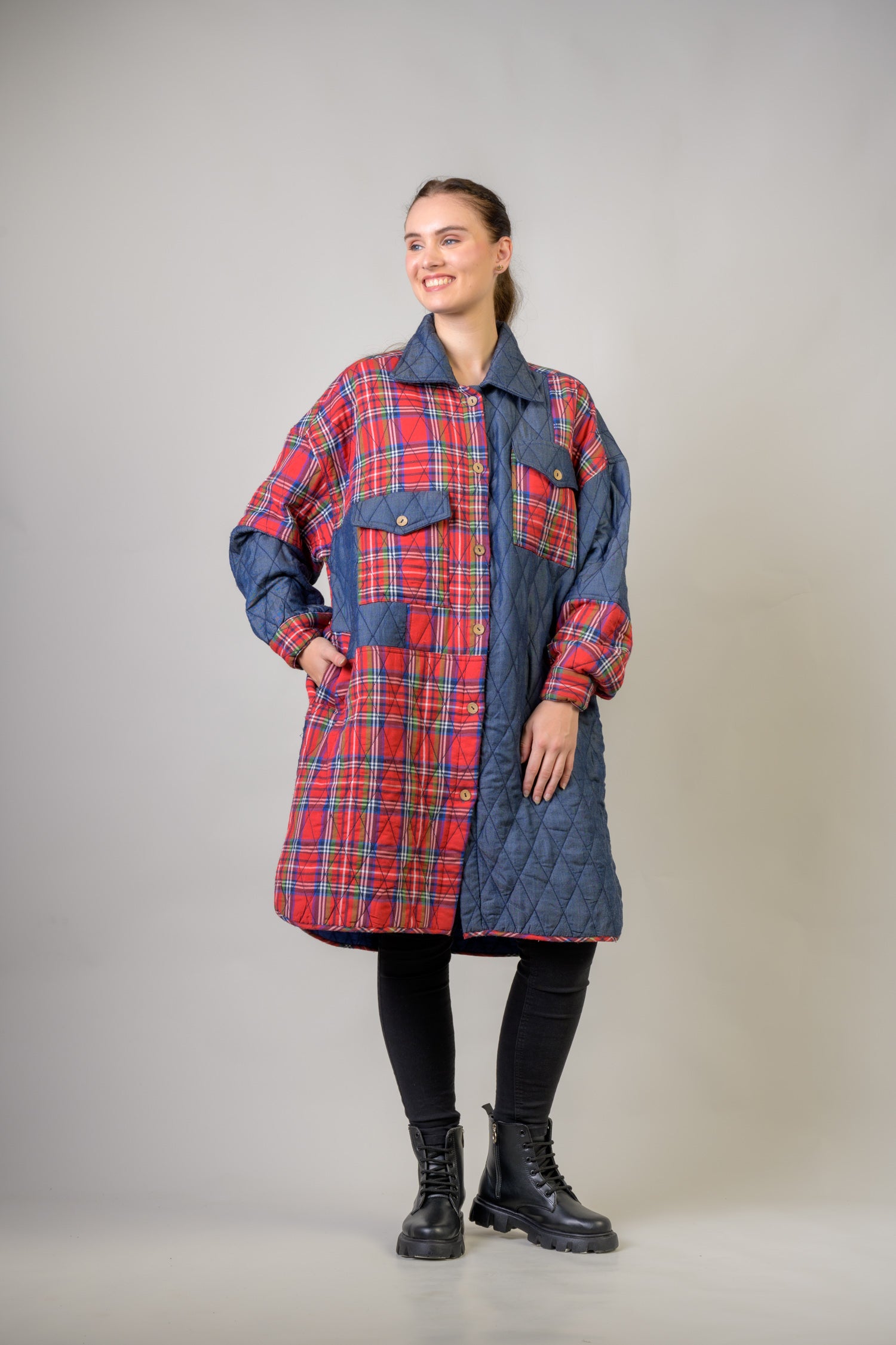 Rhea Joy Oversized Quilted Jacket