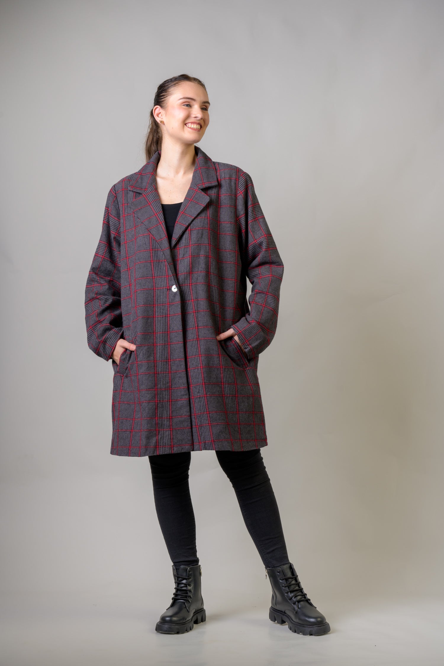 Rhea French Coat Red / S/M