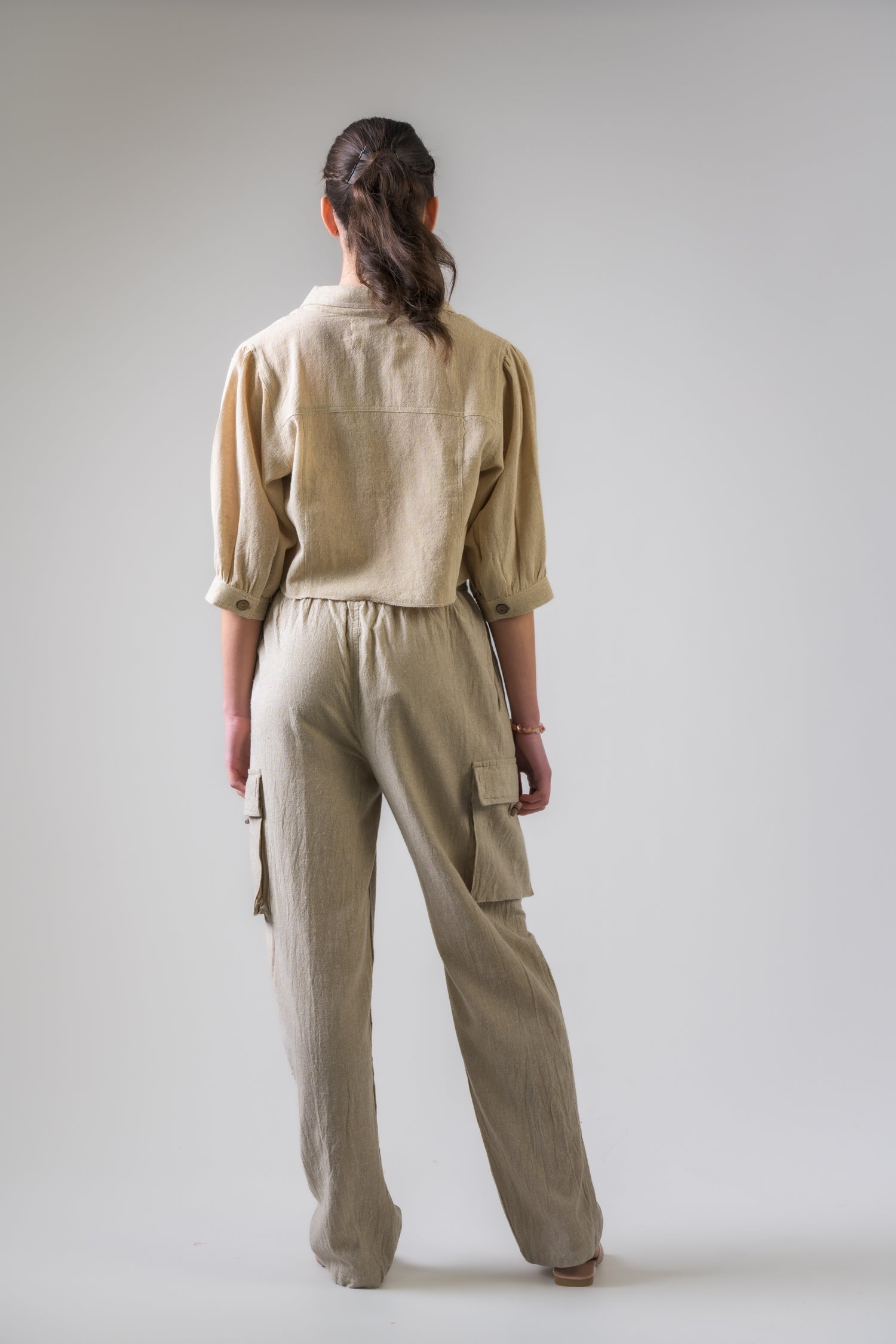 Button-Down Short Jacket - Natural