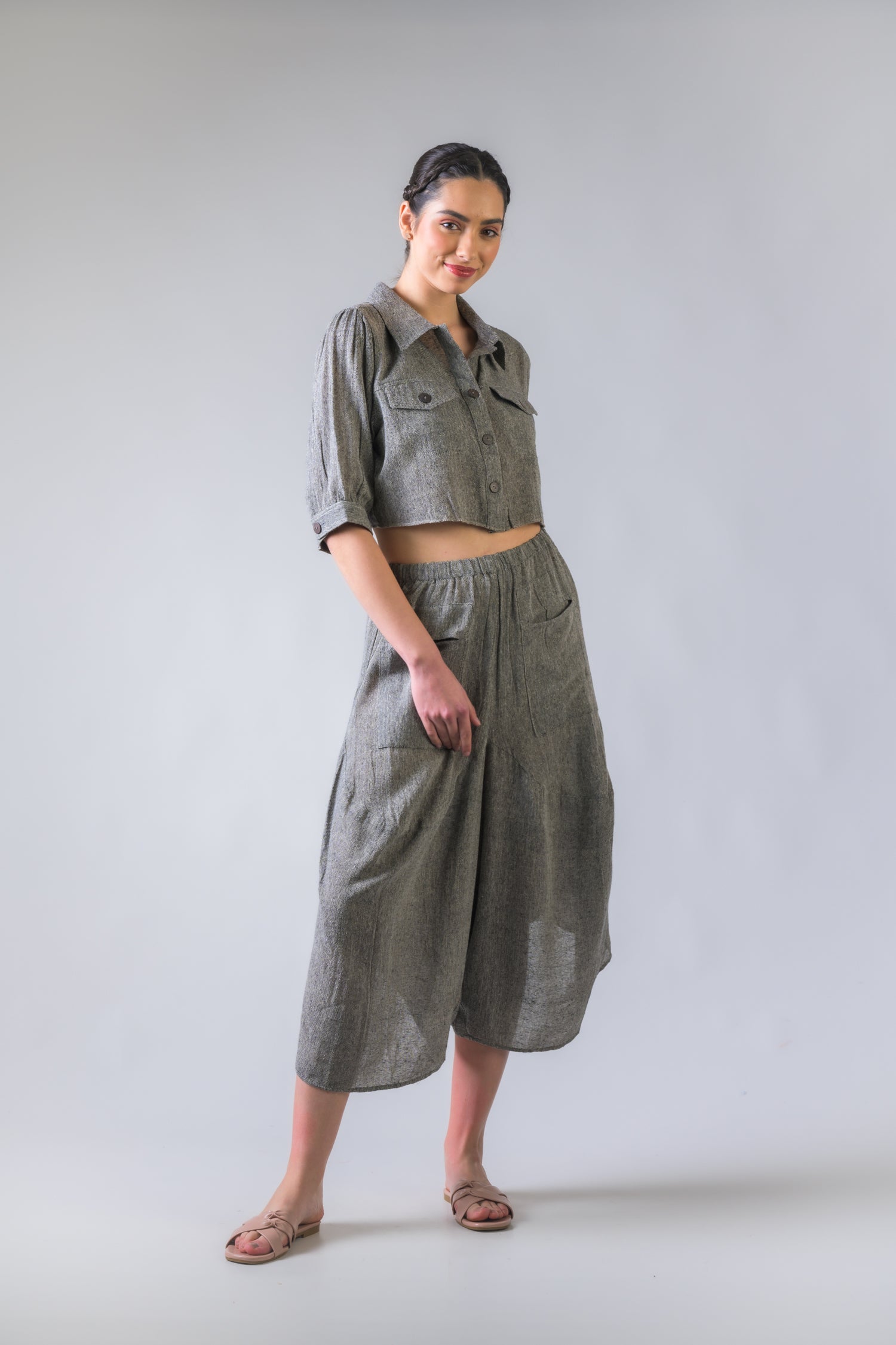 Button-Down Short Jacket