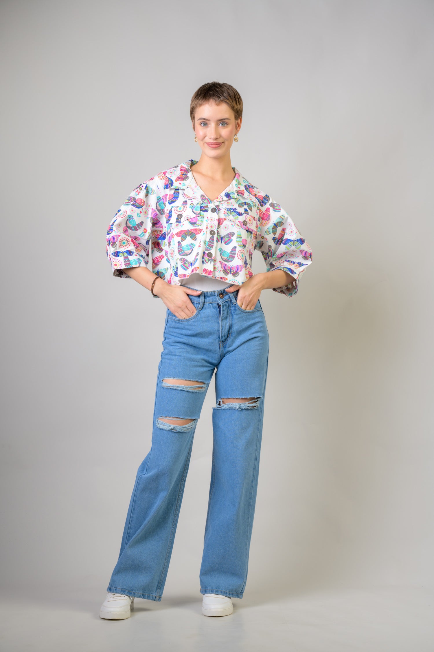 Multicolor Short Jacket - Multicolor