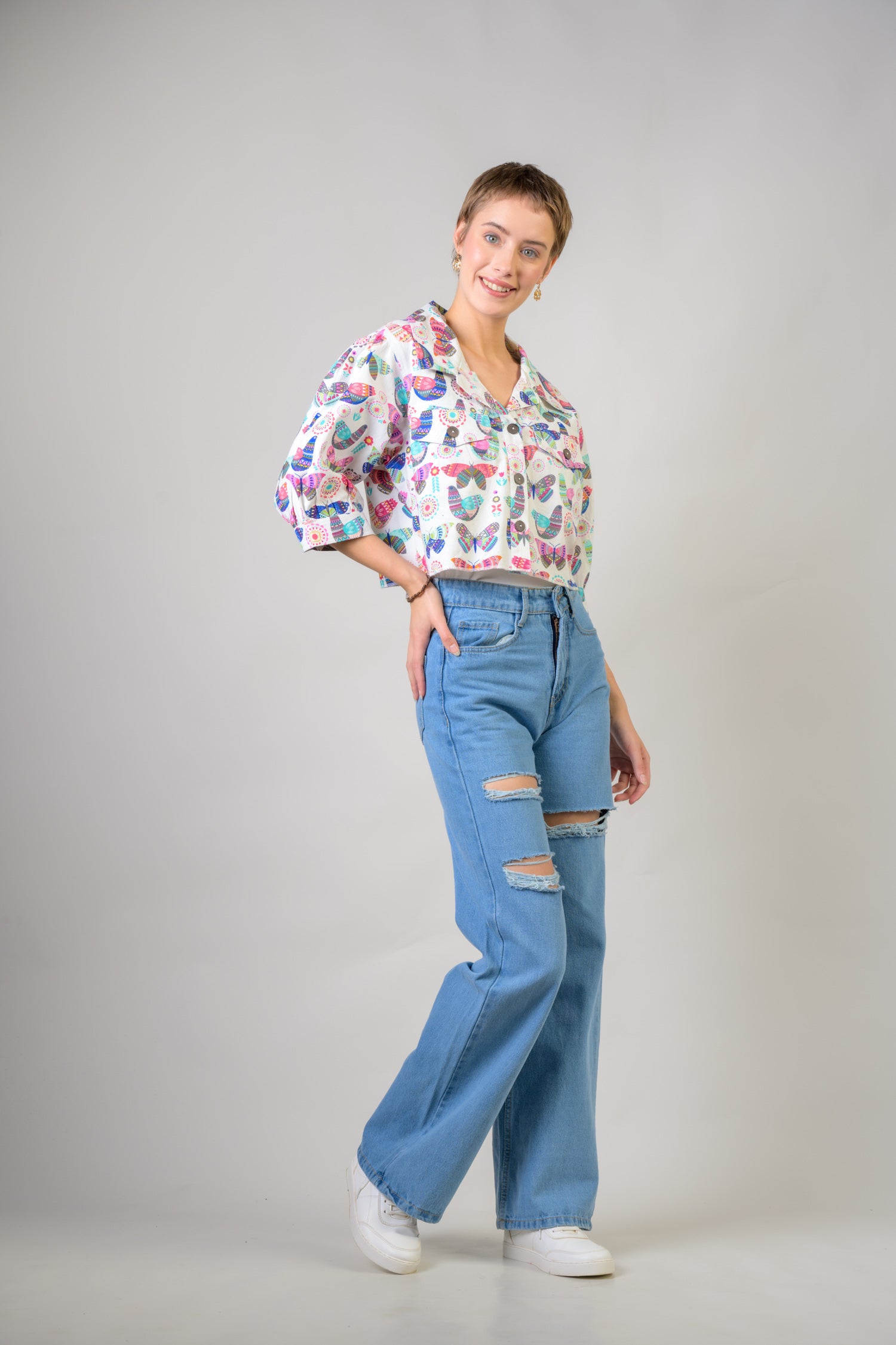 Multicolor Short Jacket - Multicolor