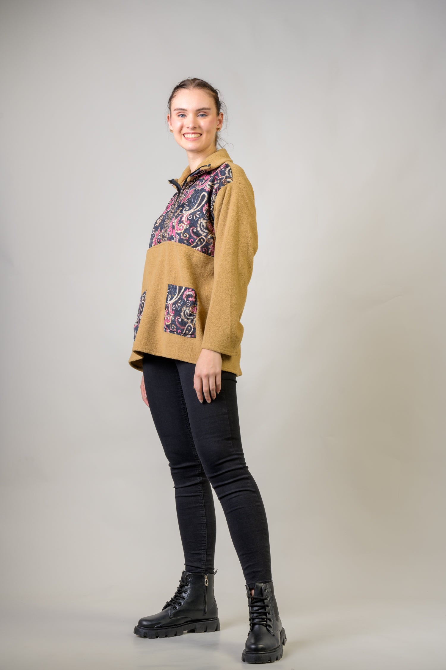 Floral Light Jacket - Beige
