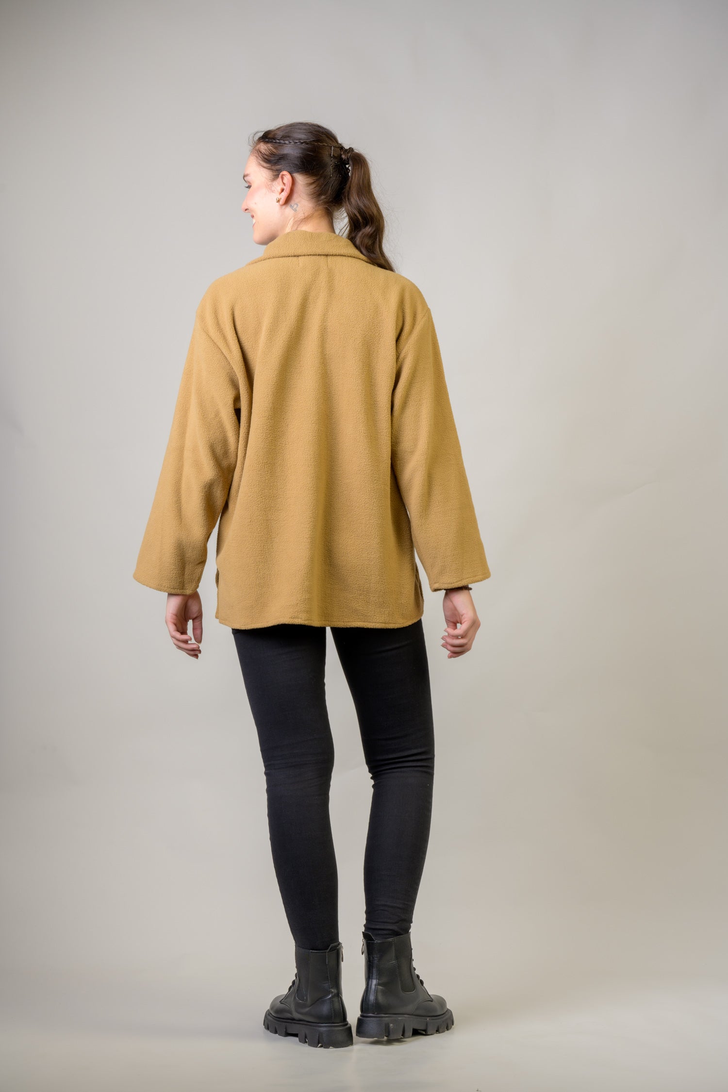 Floral Light Jacket - Beige