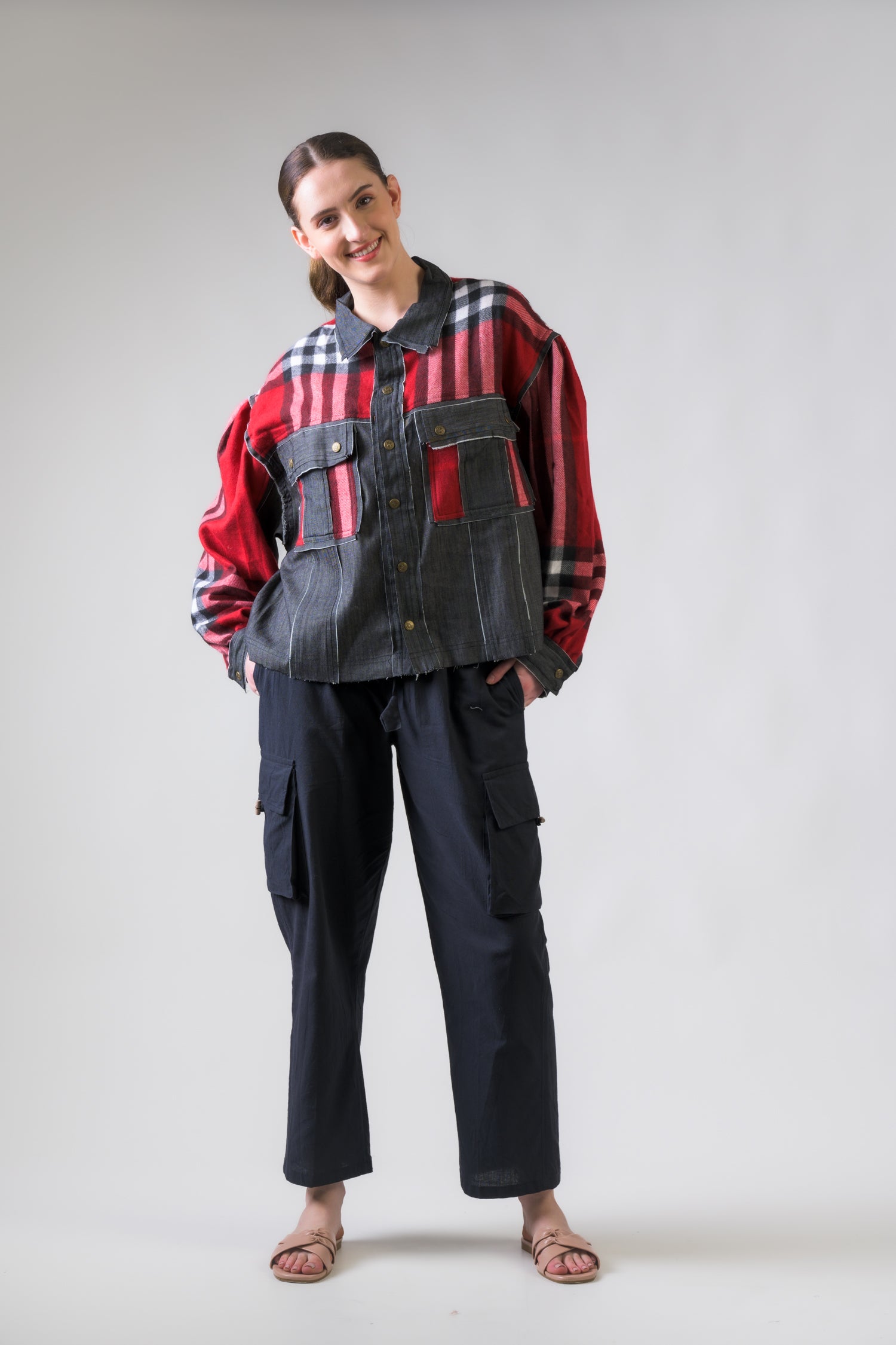 Light Jacket with Plaid - Assorted