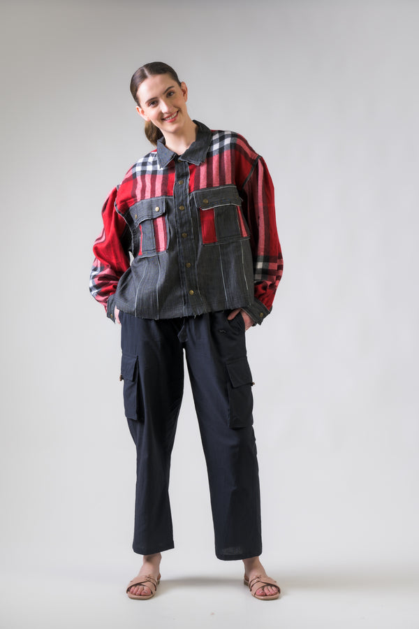 Light Jacket with Plaid - Assorted