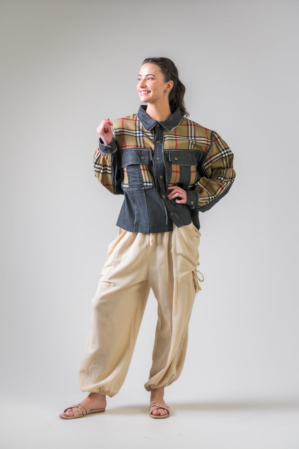 Light Jacket with Plaid - Assorted