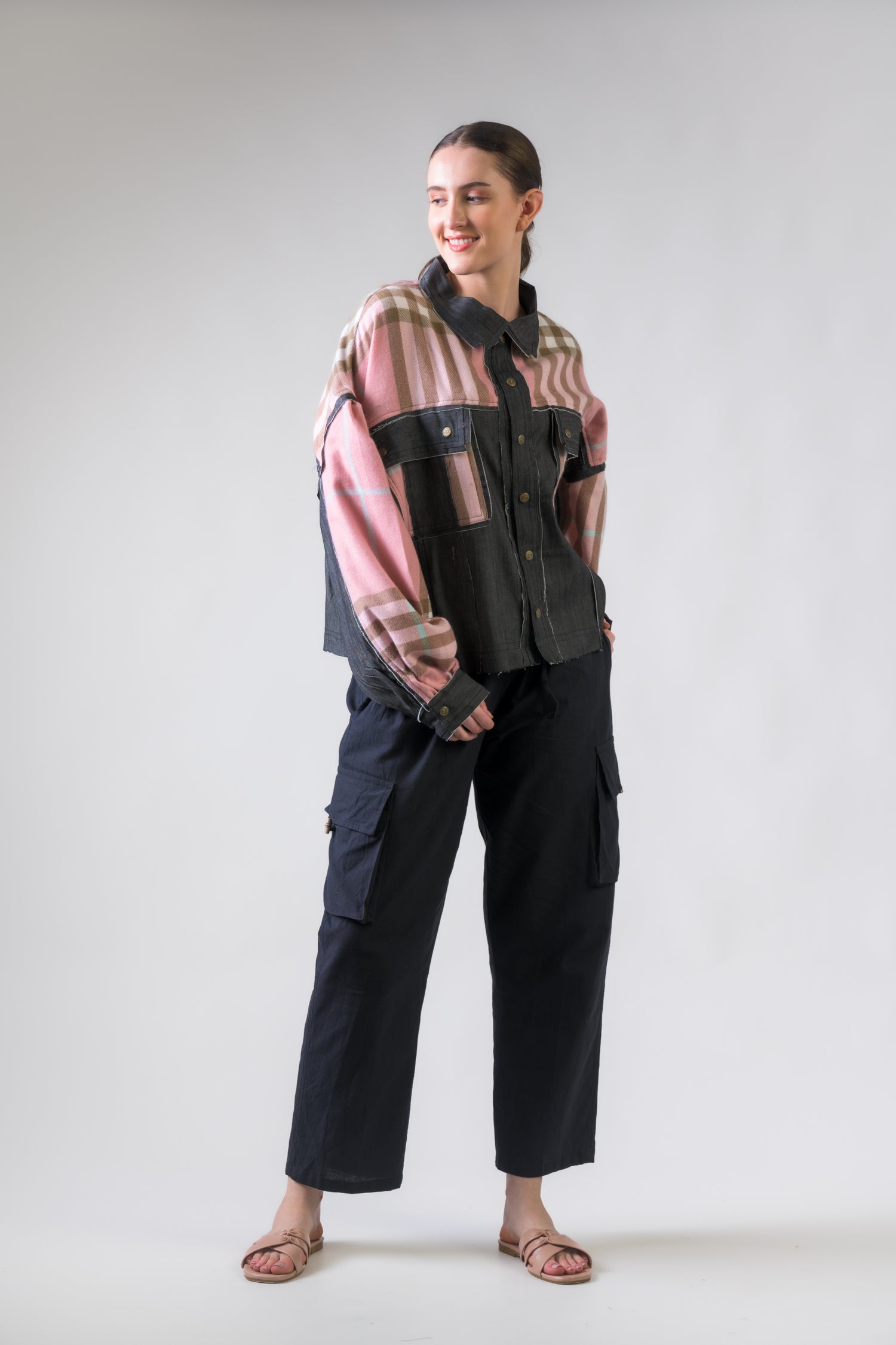 Light Jacket with Plaid - Assorted