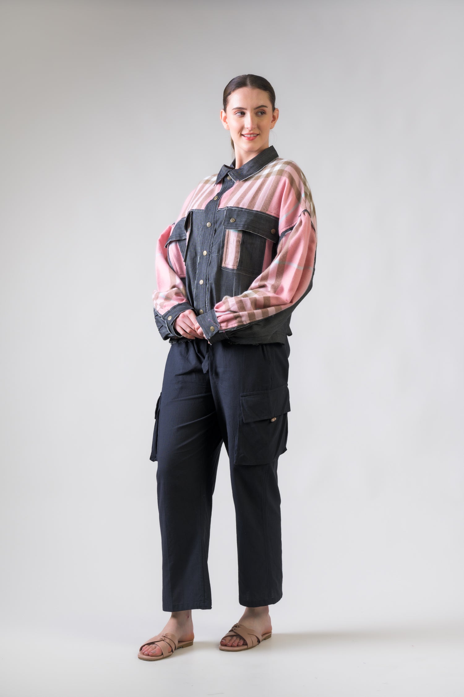 Light Jacket with Plaid - Assorted