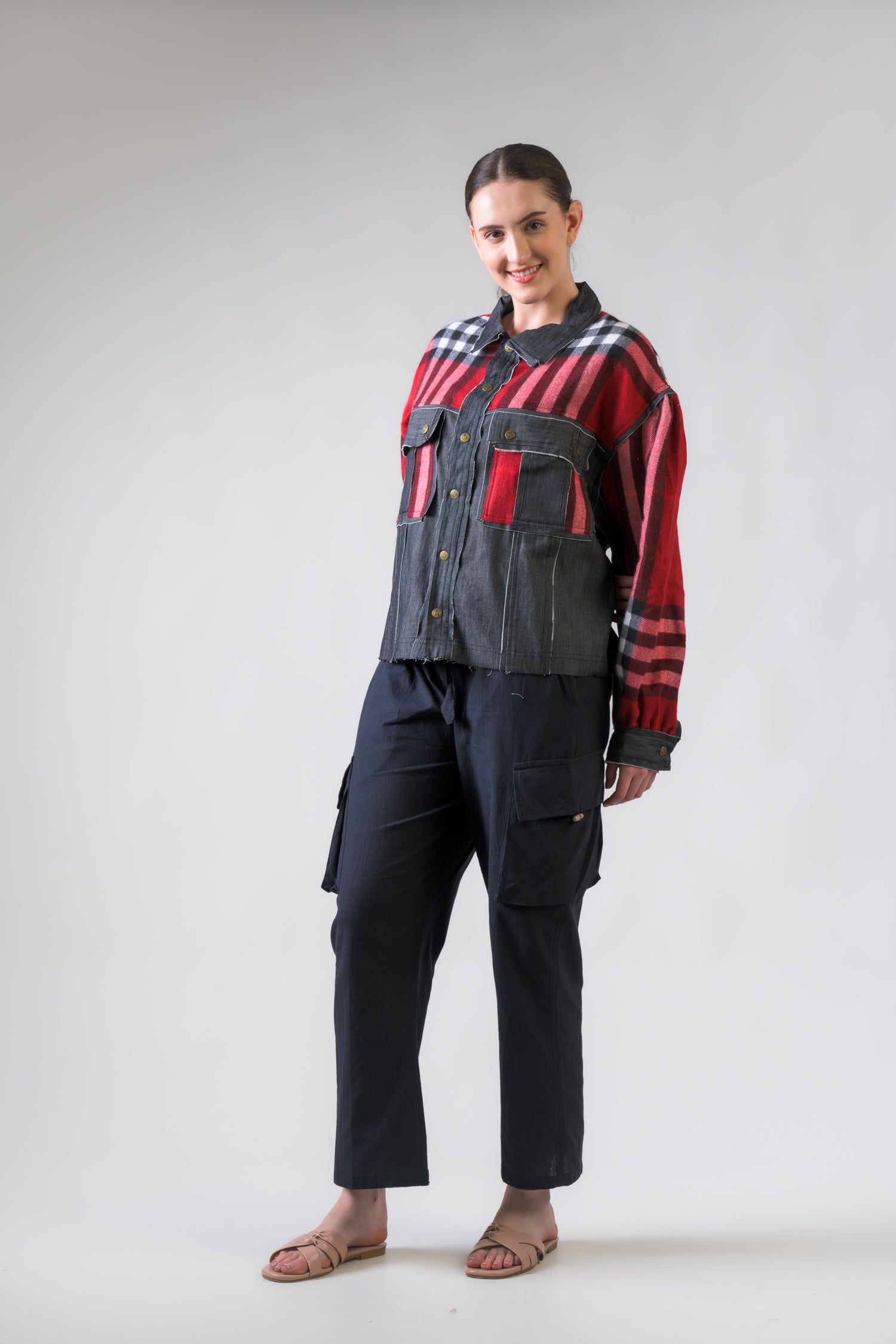 Light Jacket with Plaid - Assorted