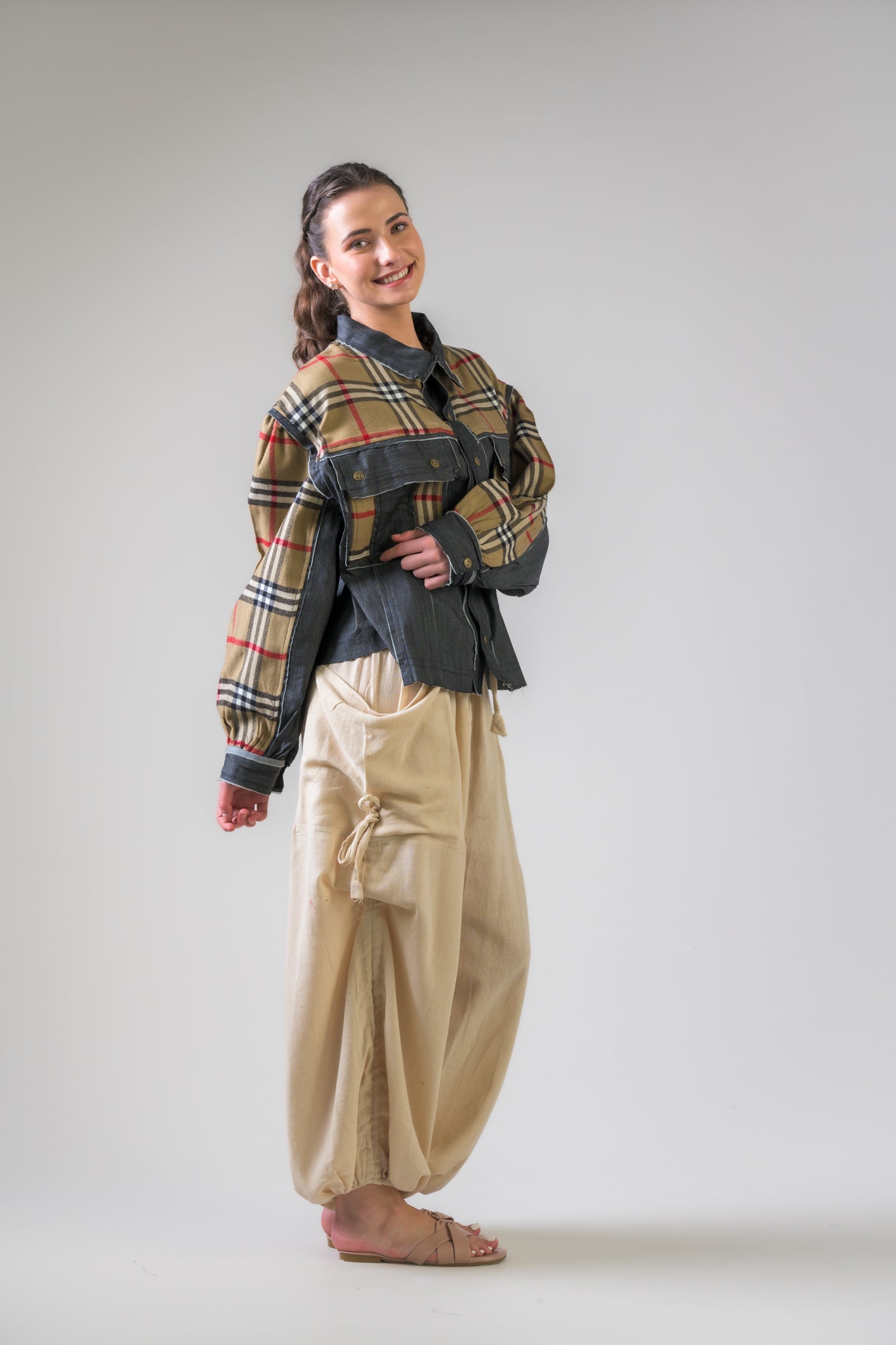 Light Jacket with Plaid - Assorted