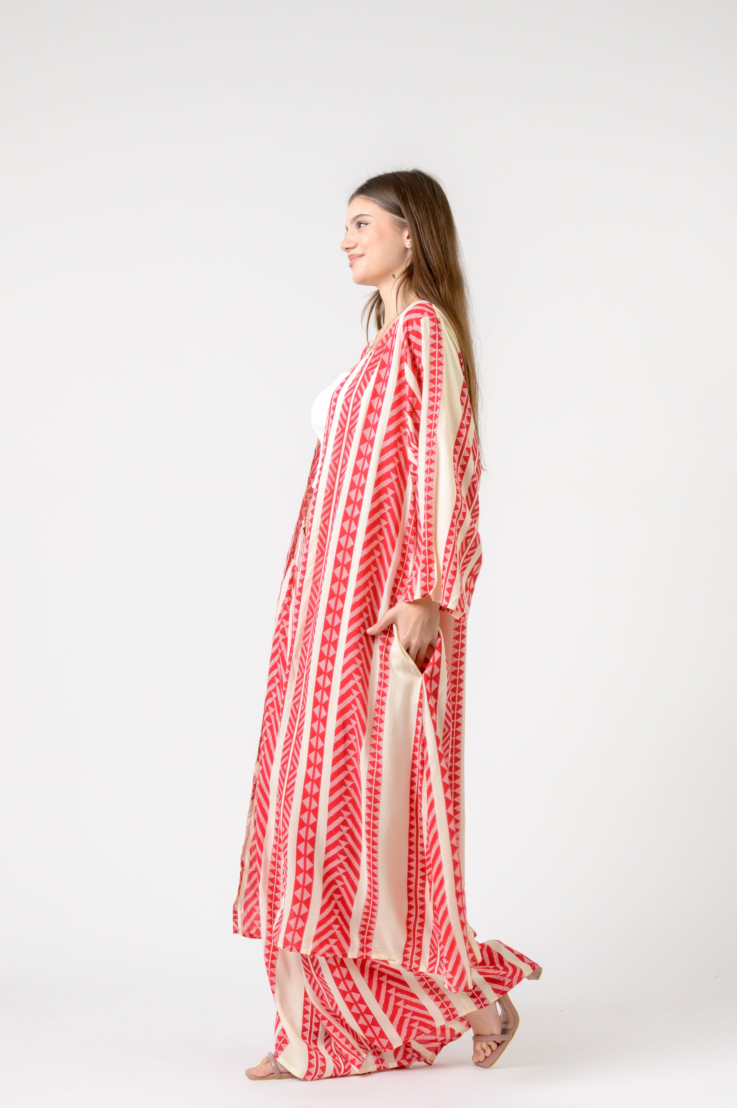 Print Long Jacket