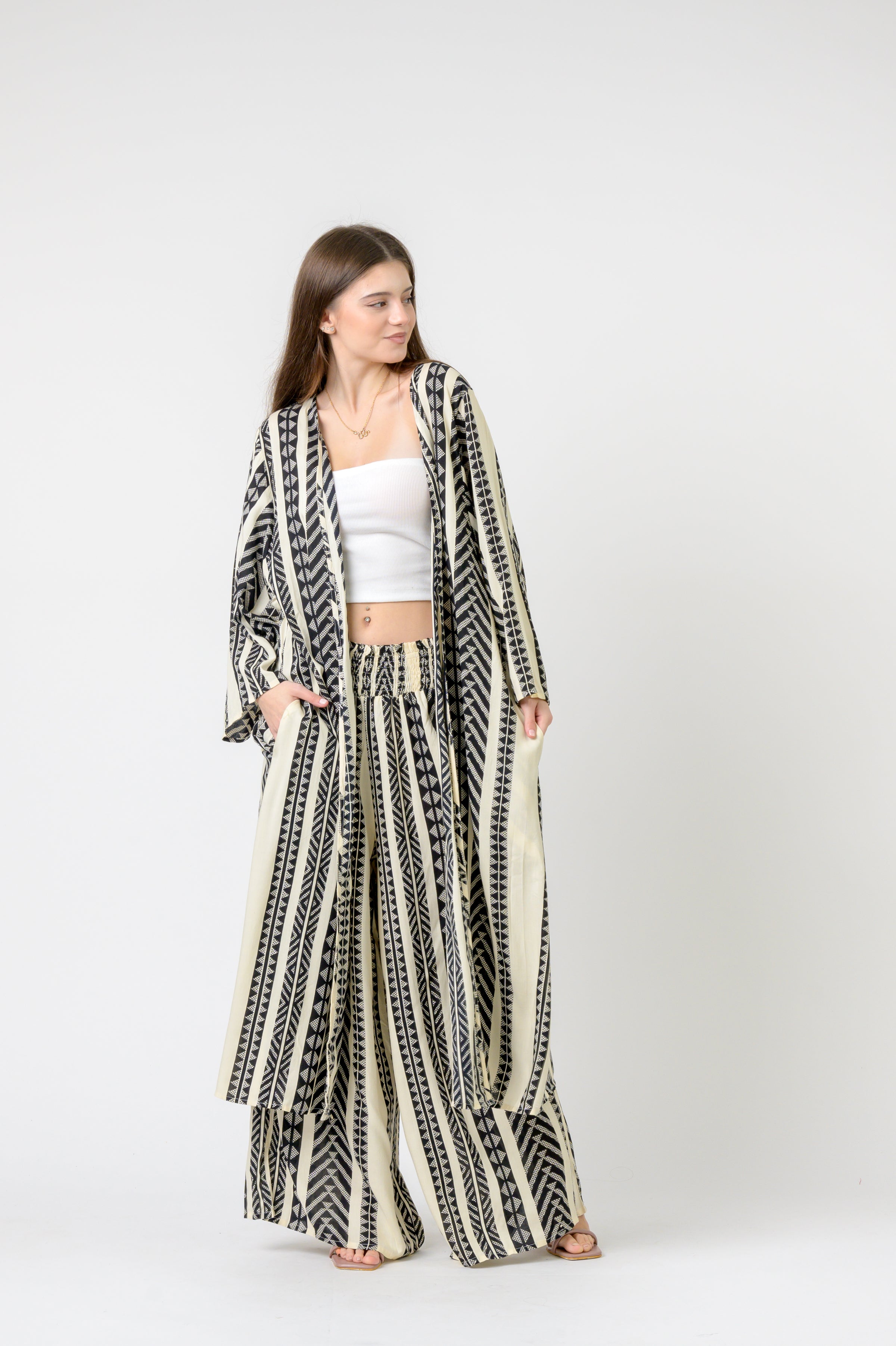 Print Long Jacket