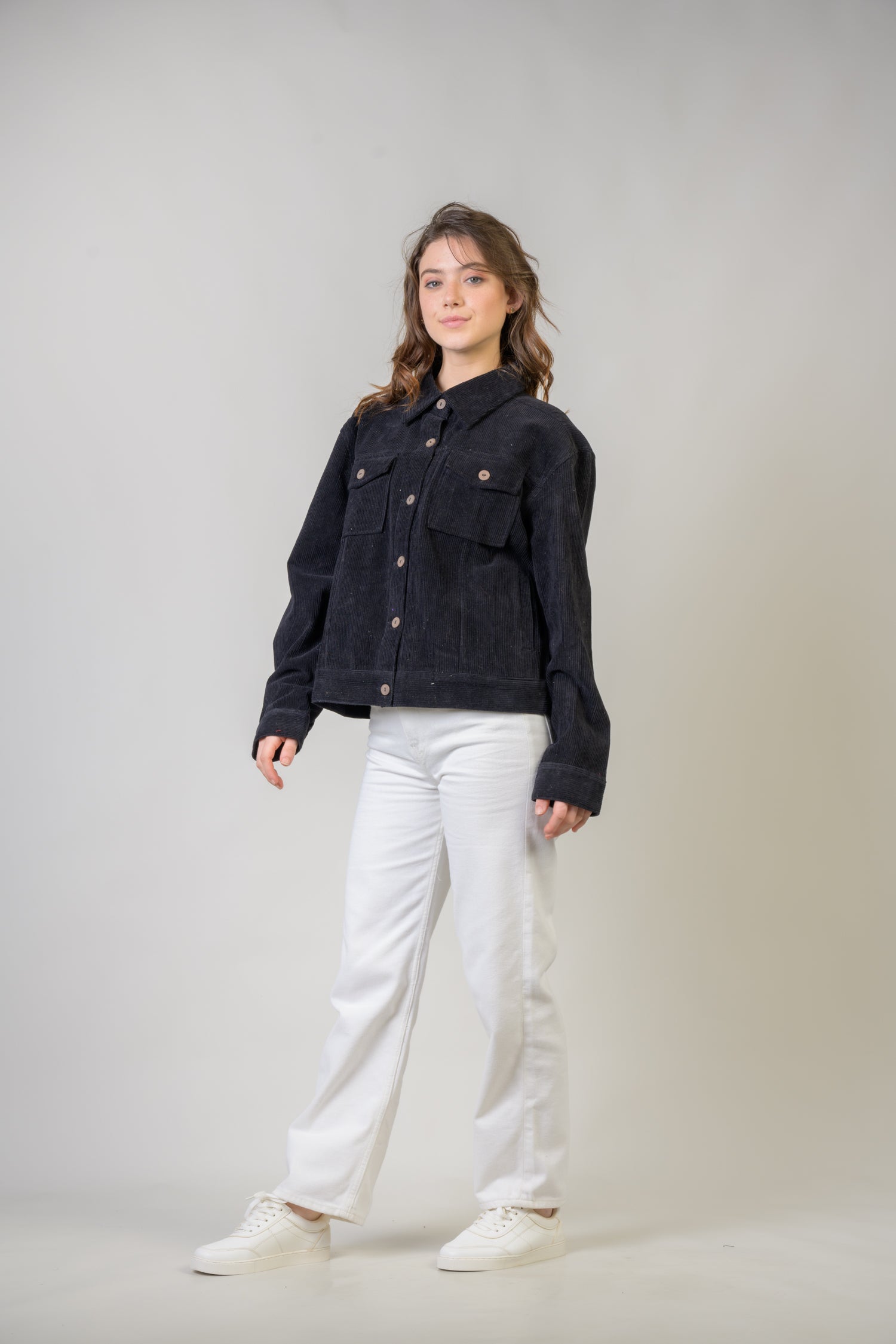 Yucca Cord Jacket - Black – Rhea Fashion