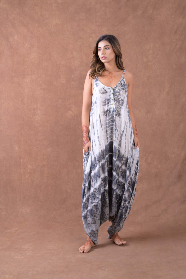 Tall Flowers Sleeveless Print Dress