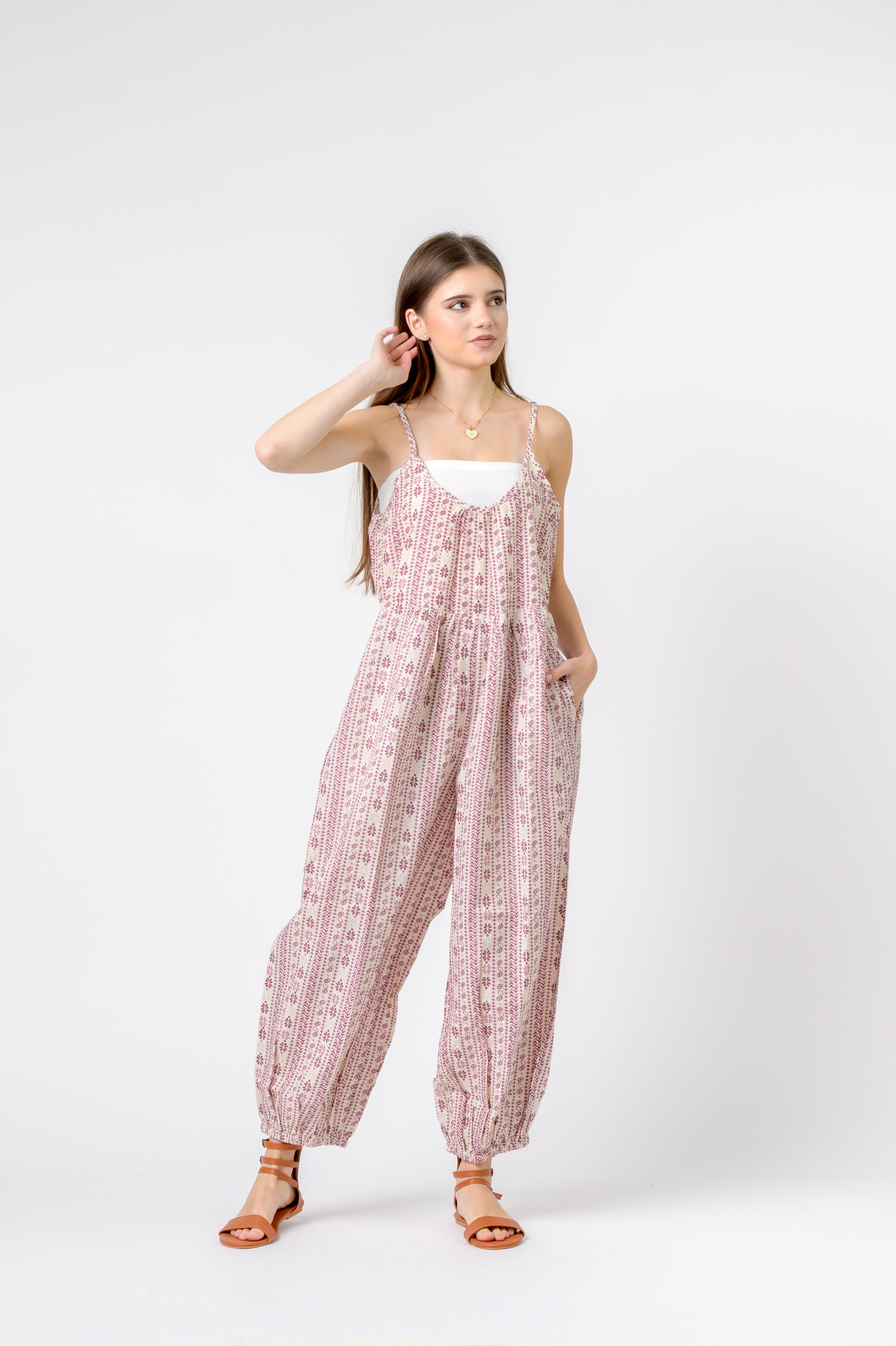 Eva Jumpsuit Flower Print