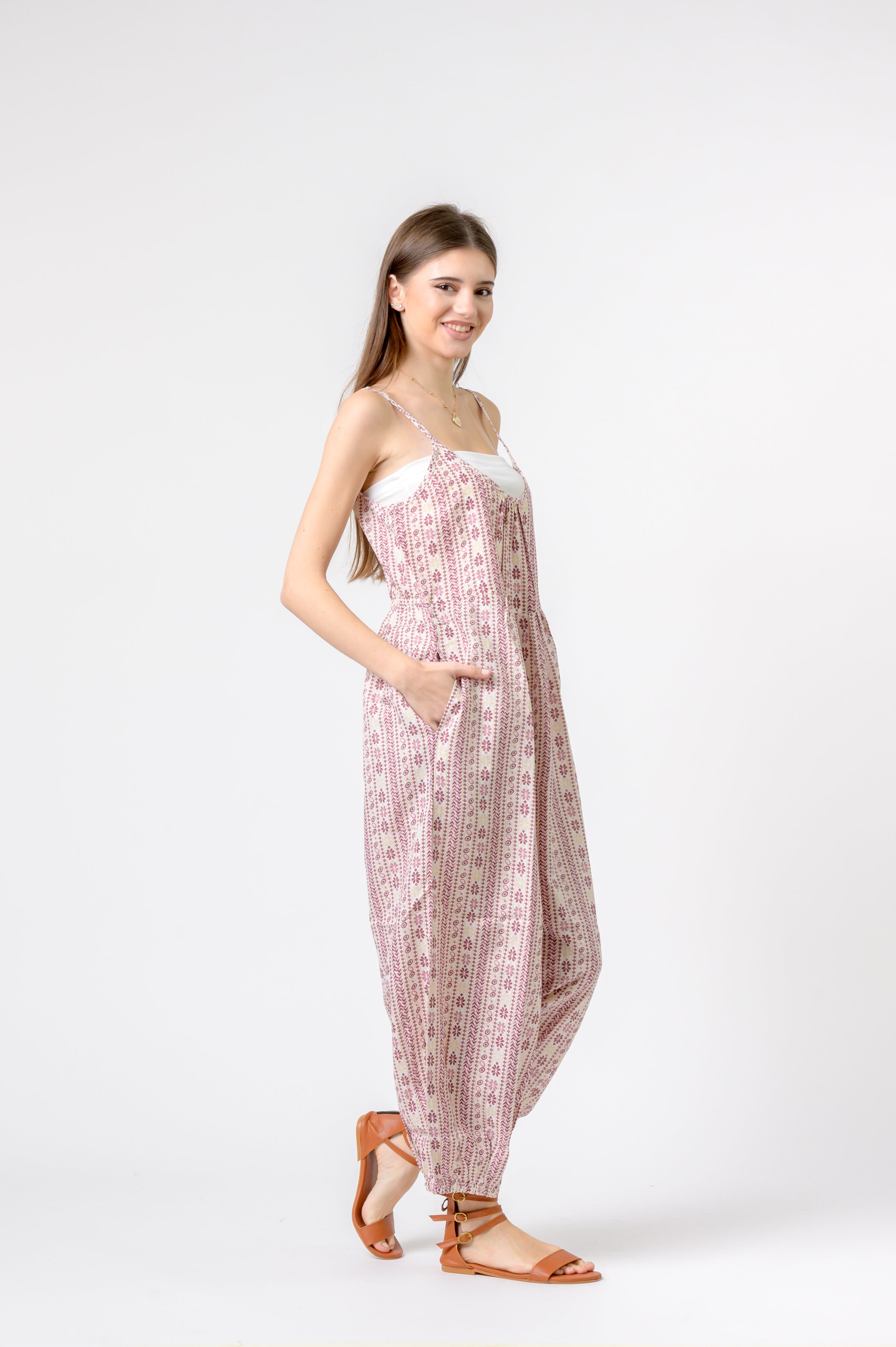 Eva Jumpsuit Flower Print