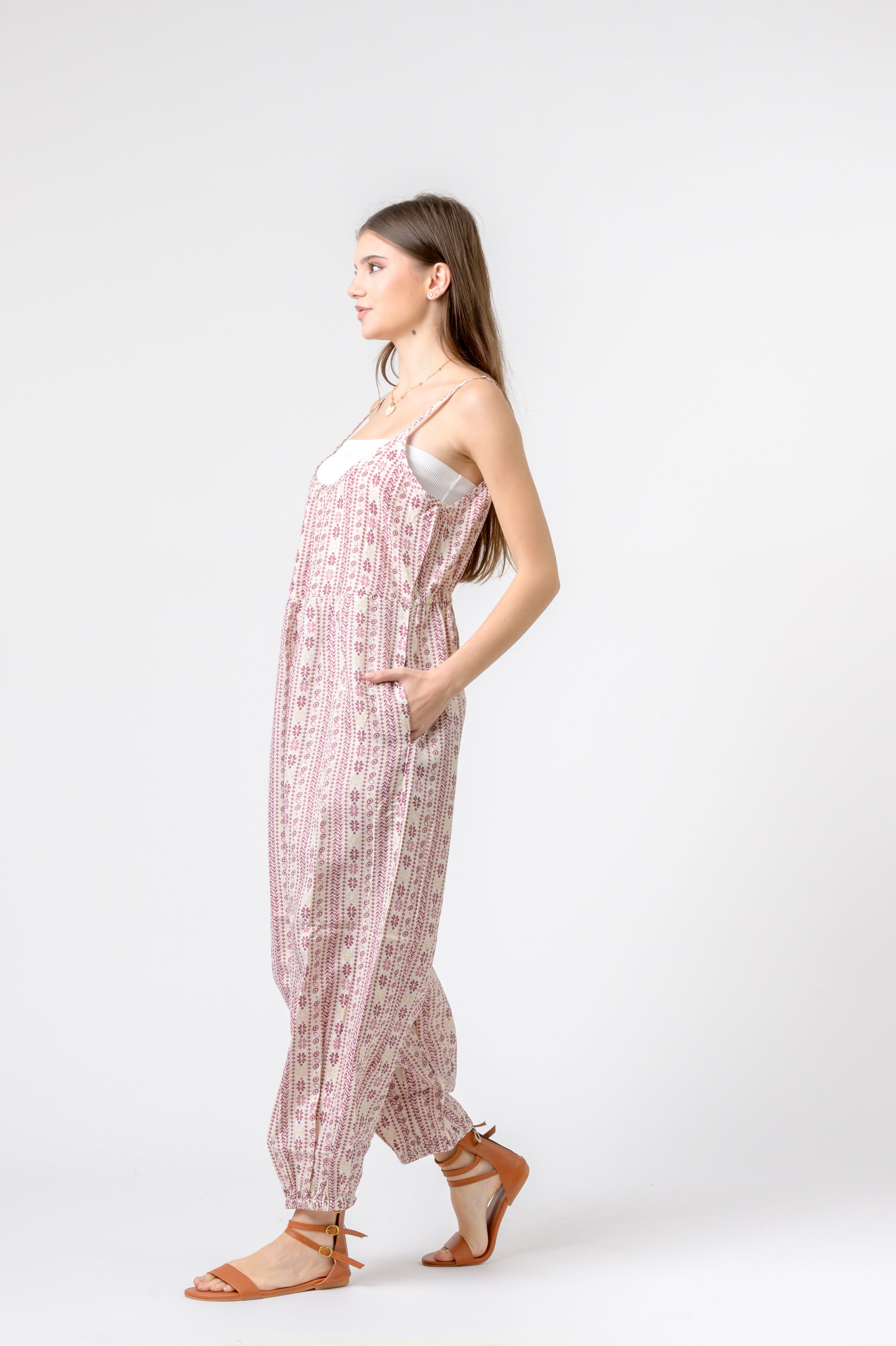 Eva Jumpsuit Flower Print