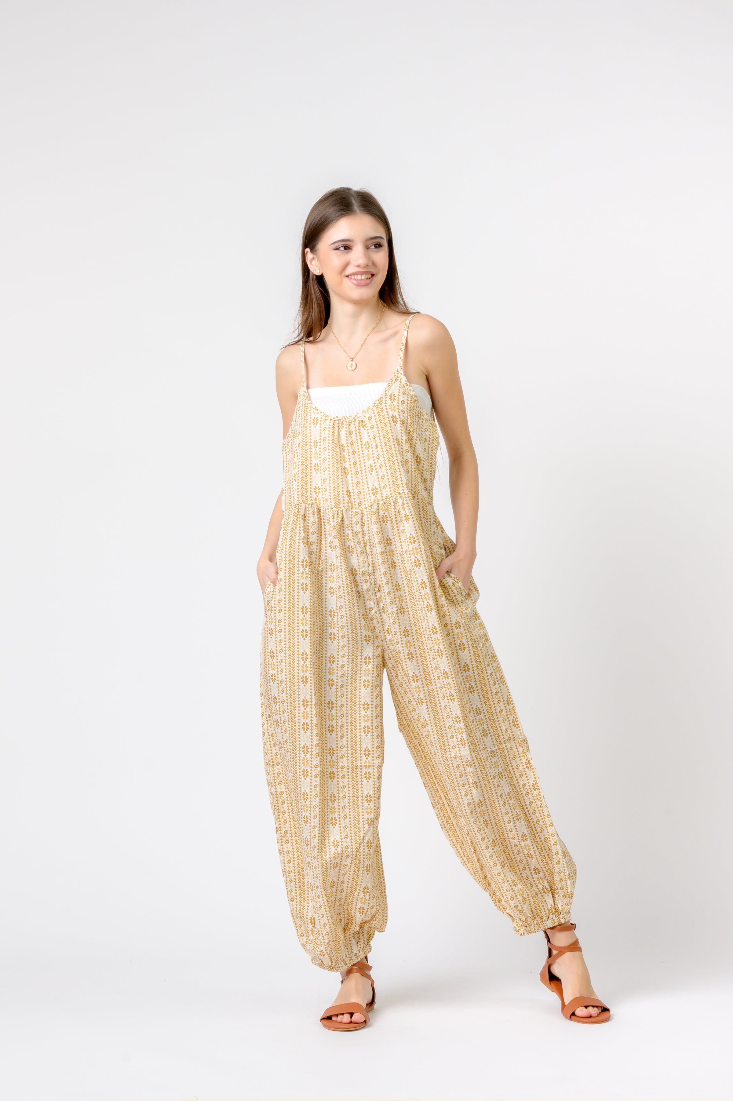 Eva Jumpsuit Flower Print
