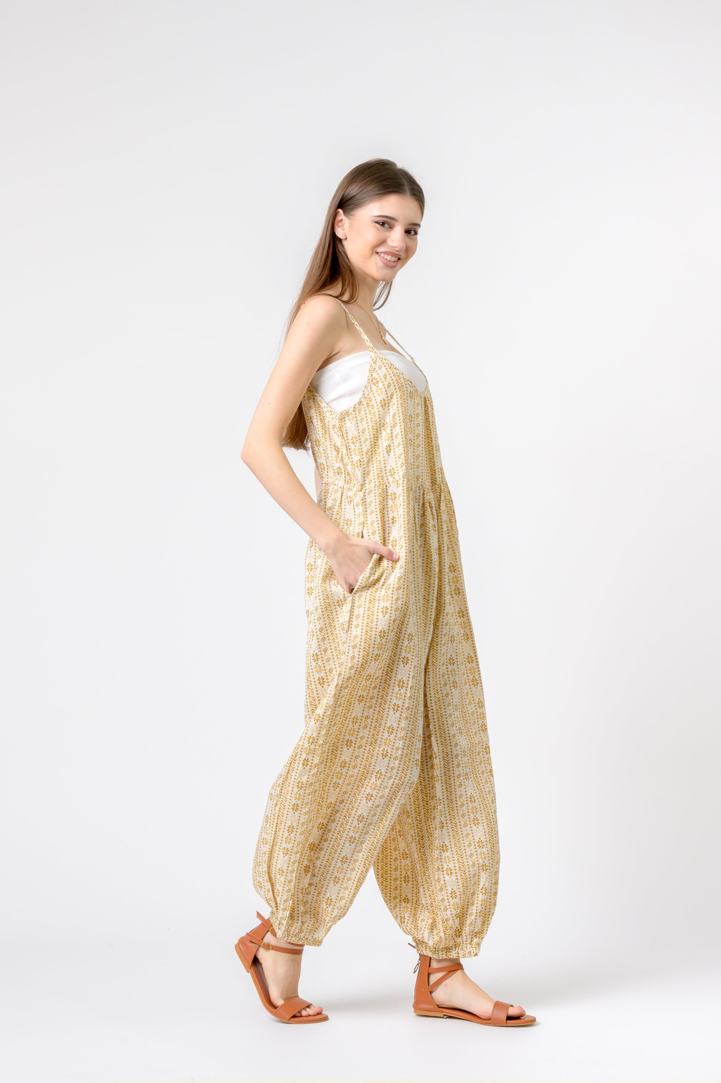 Eva Jumpsuit Flower Print