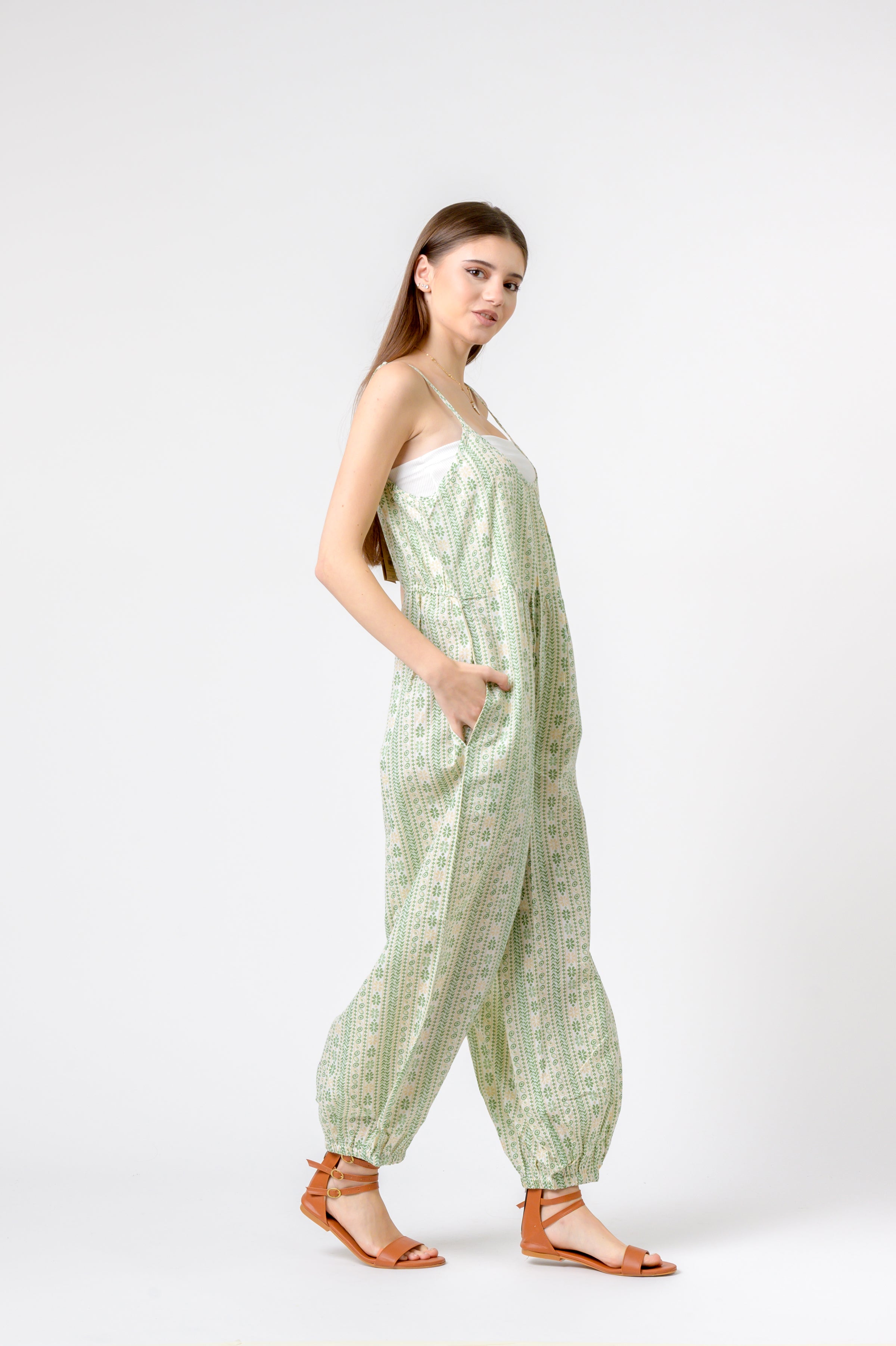Eva Jumpsuit Flower Print