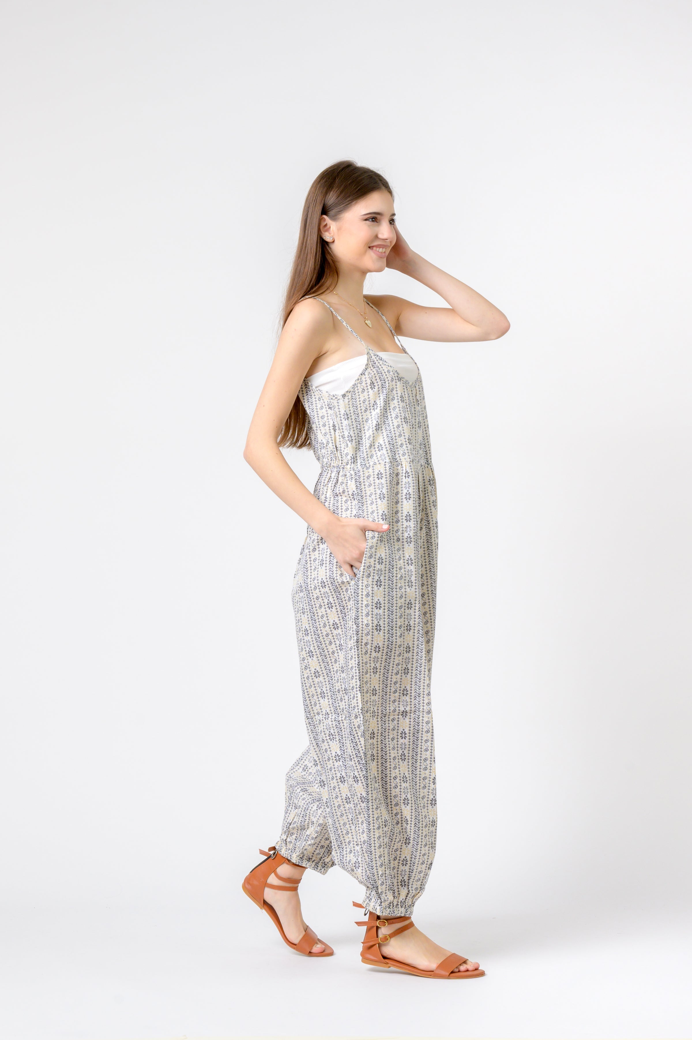 Eva Jumpsuit Flower Print