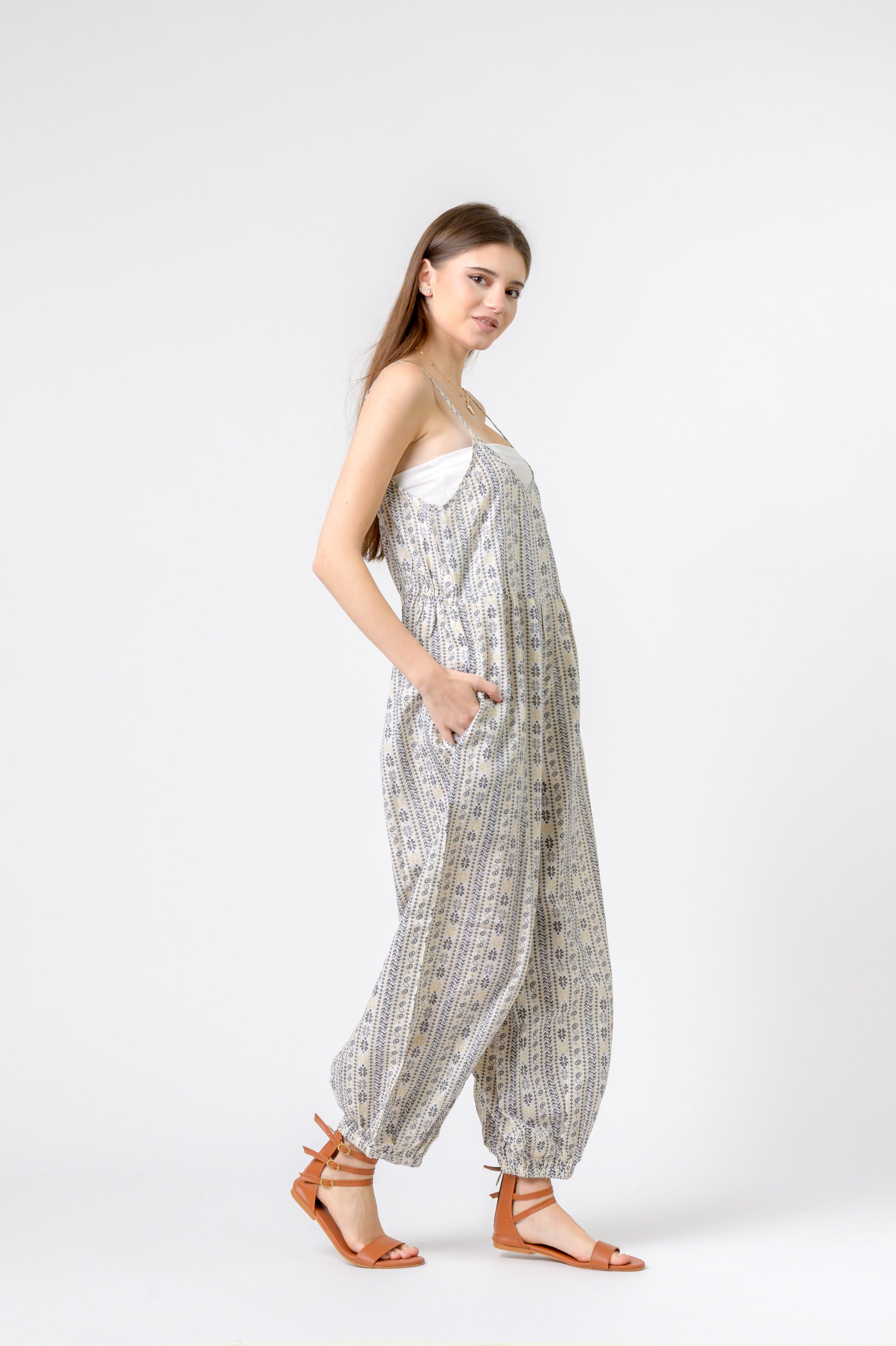 Eva Jumpsuit Flower Print