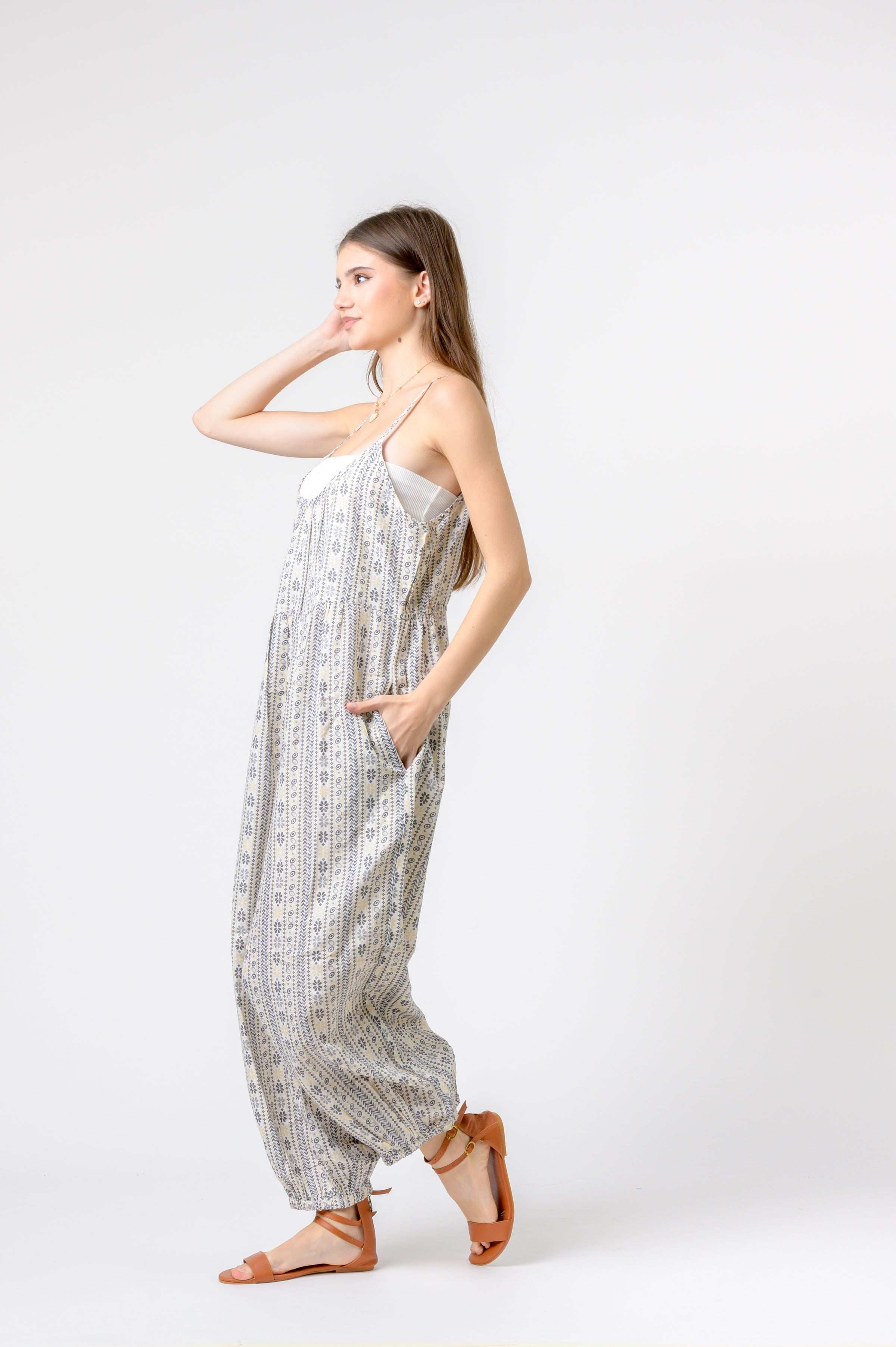 Eva Jumpsuit Flower Print