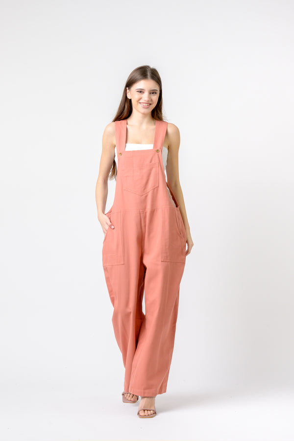 Indigo Jumpsuit - Coral
