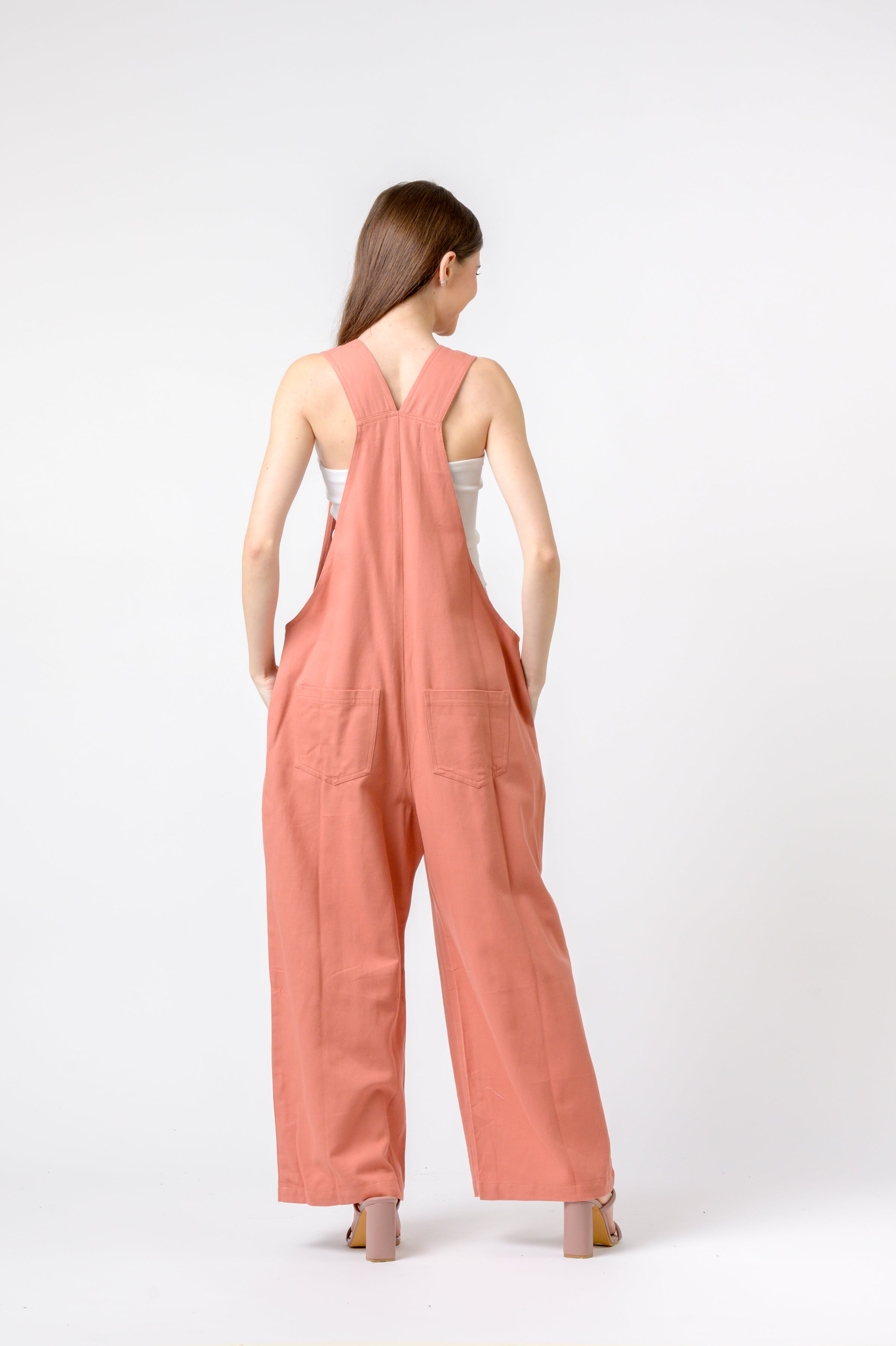 Indigo Jumpsuit - Coral