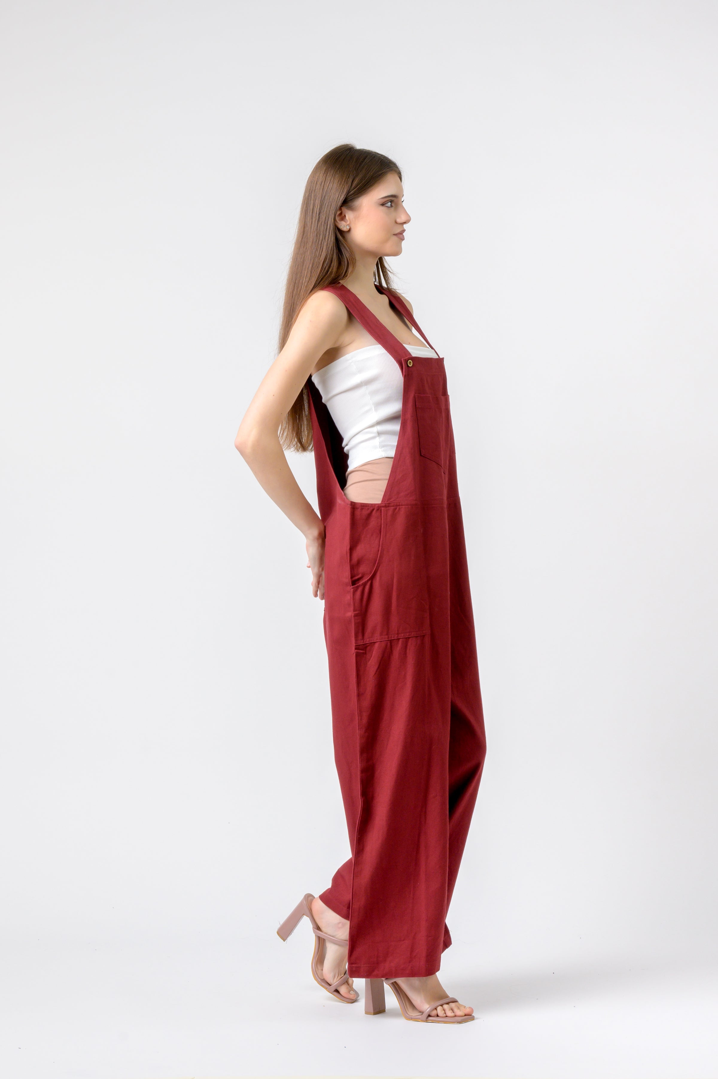 Indigo Jumpsuit - Red