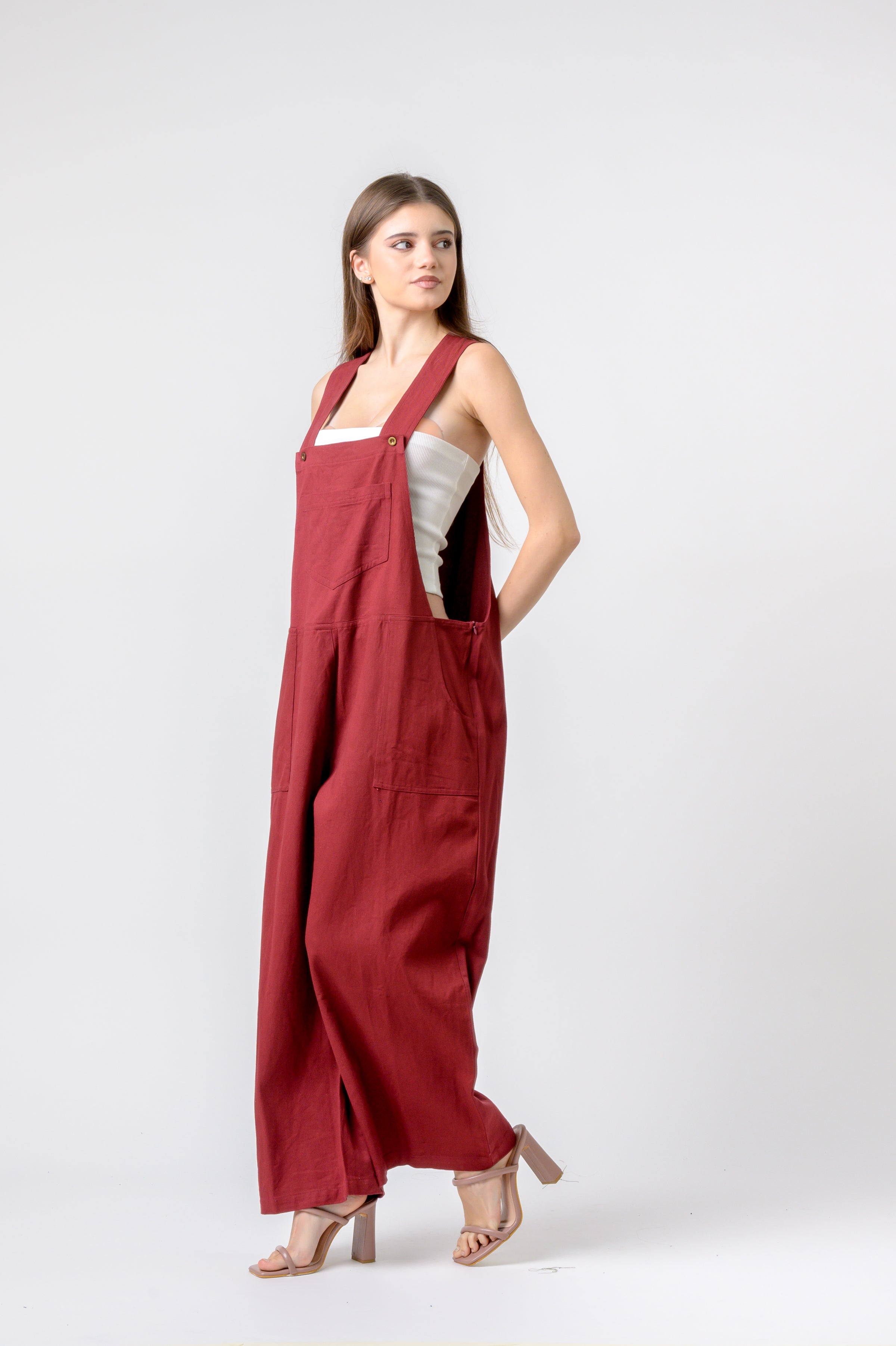 Indigo Jumpsuit - Red